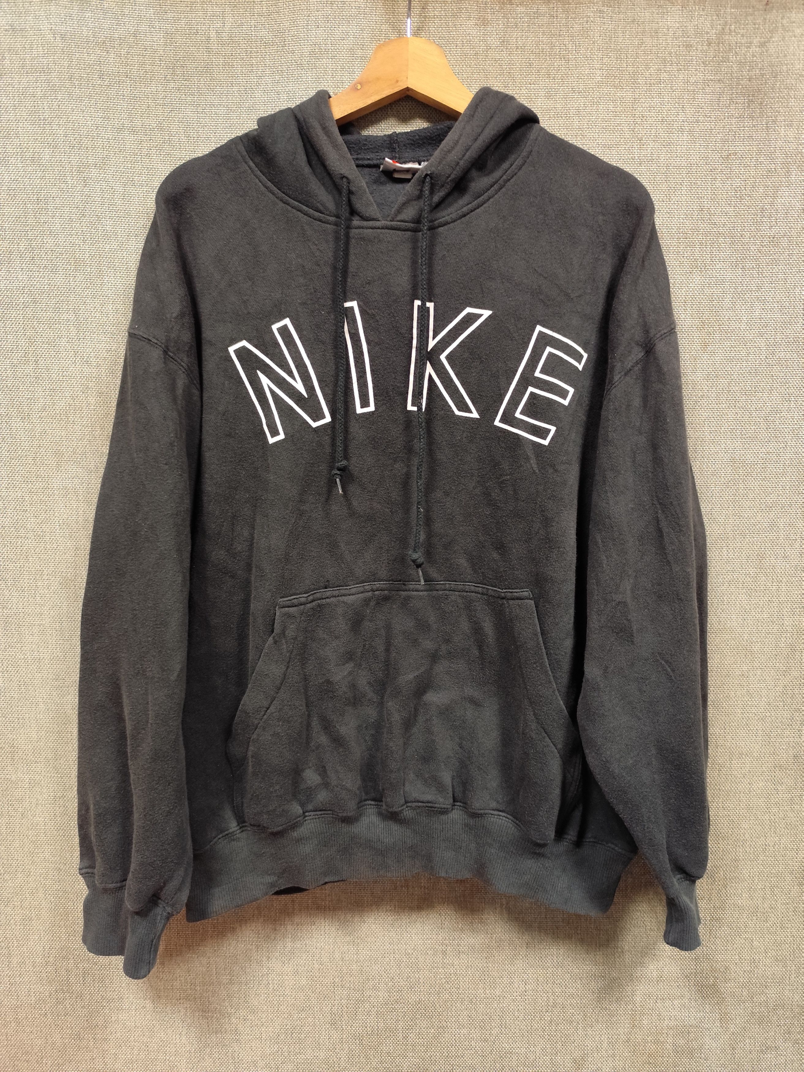 Nike Vintage 90s nike hoodie spell out Size US XL / EU 56 / 4 - 1 Thumbnail