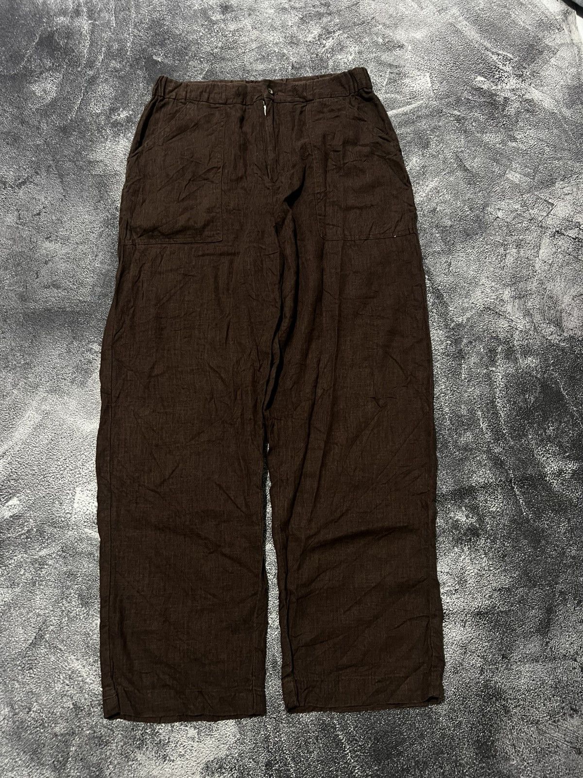 Issey Miyake Plantation By Issey Miyake Linen Pants Size US 30 / EU 46 - 1 Thumbnail
