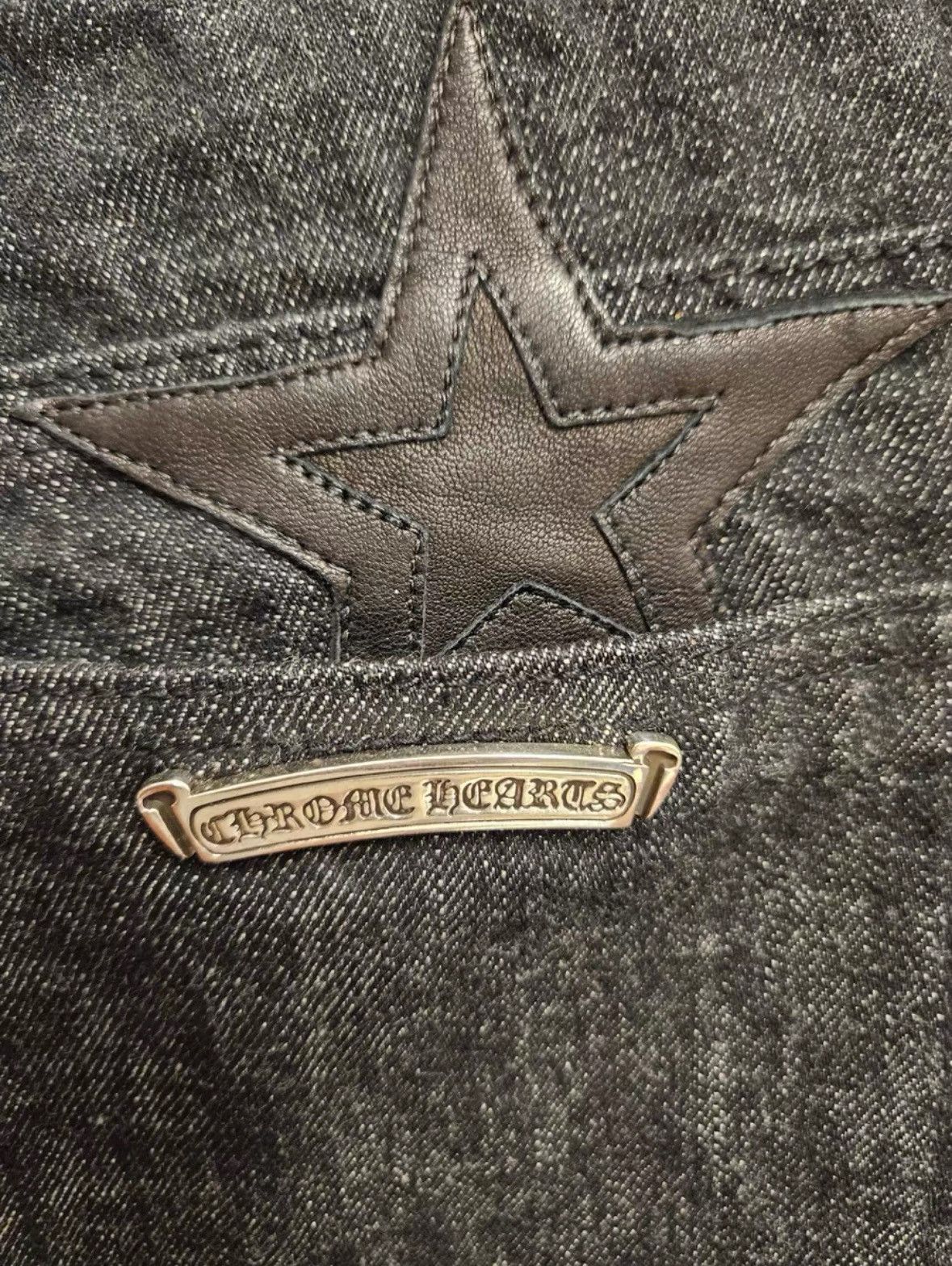 Chrome Hearts Chrome Hearts Star Leather Patch Jeans Size US 32 / EU 48 - 5 Thumbnail