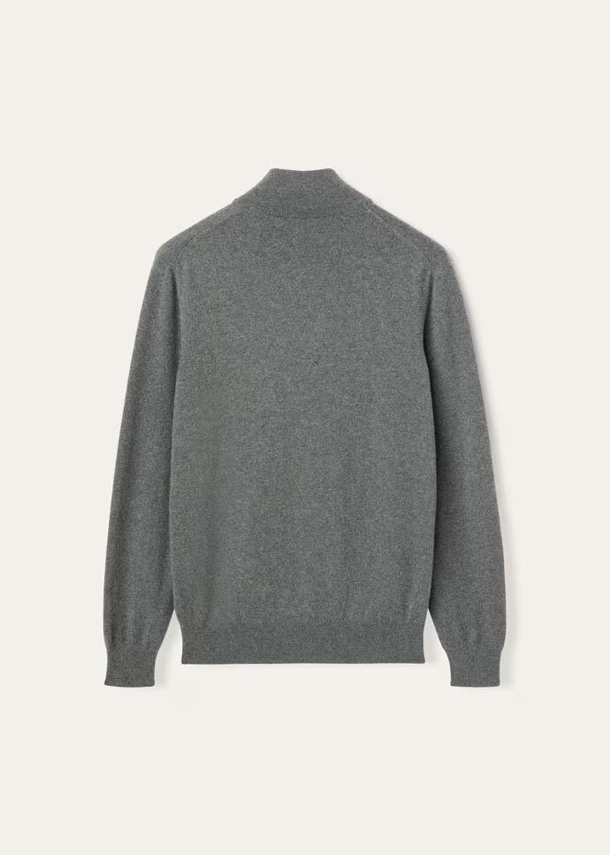 Loro Piana o1w1db10425 FAI5380 Mezzocollo Sweater in Grey Size US XXL / EU 58 / 5 - 2 Thumbnail