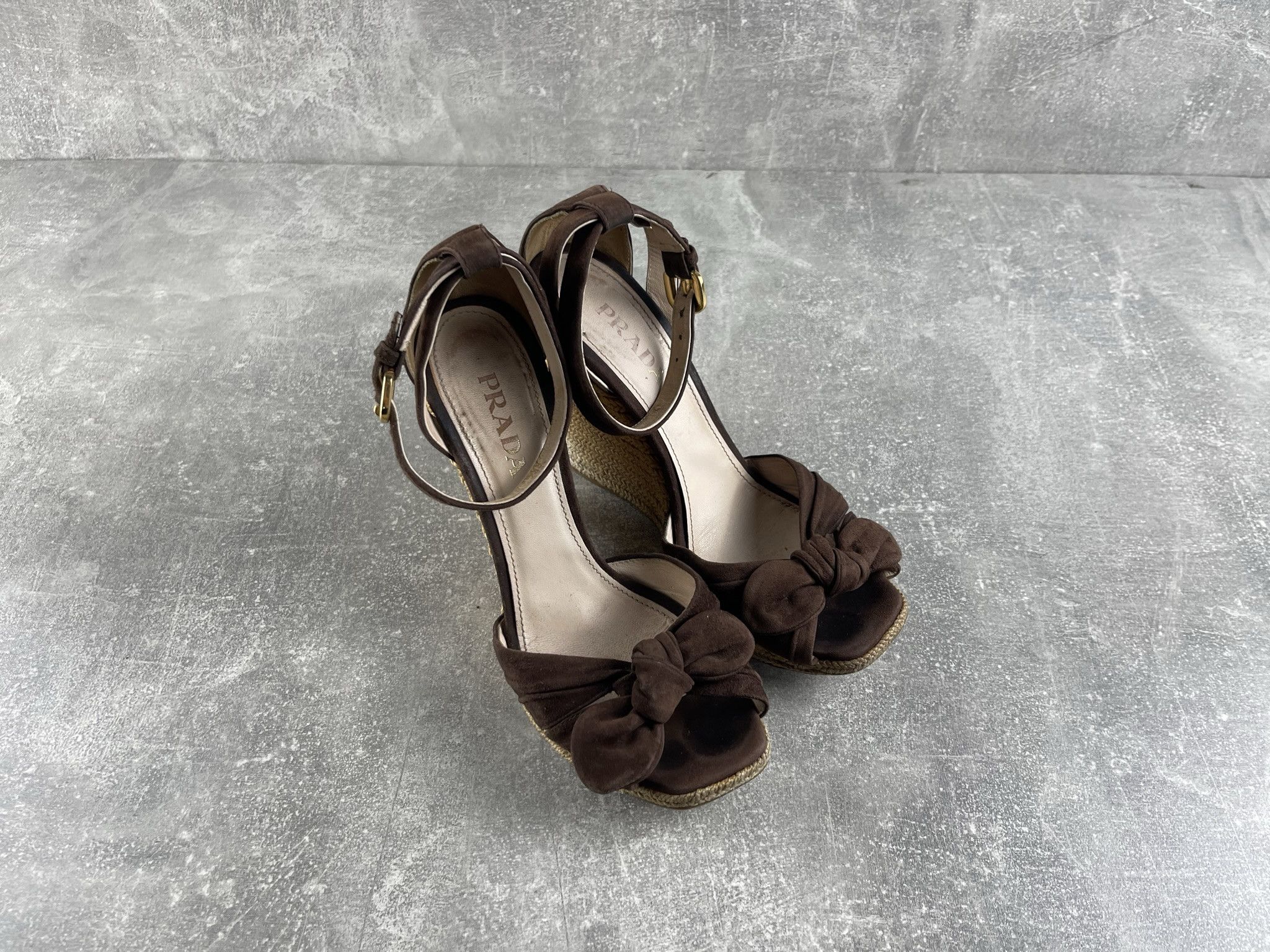 Prada Prada Linea Rosa vintage suede archive heel sandals shoe Size US 7.5 / IT 37.5 - 4 Thumbnail