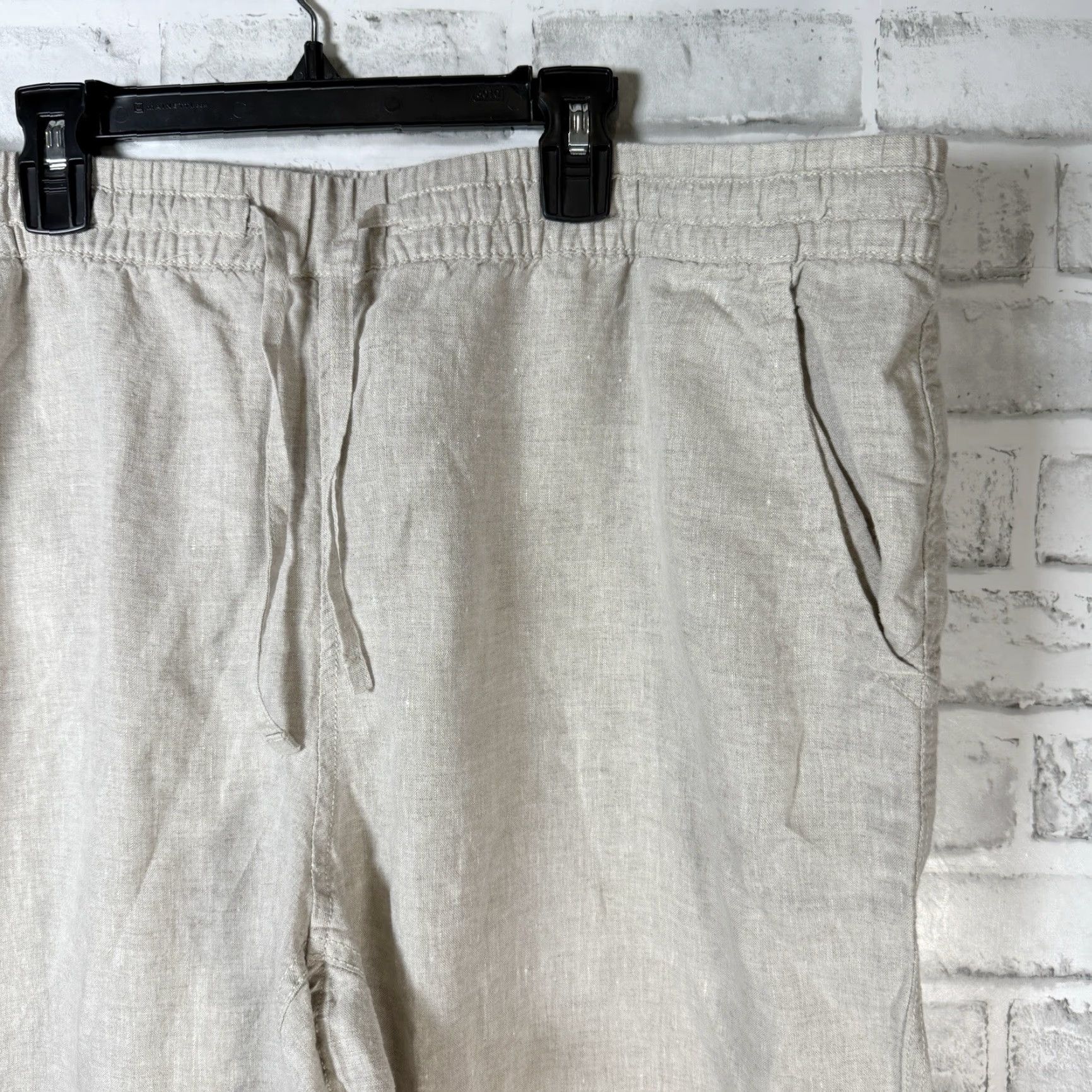 Vintage NWT L.L.Bean Pants Women Size 20 Beige Casual Drawstring Chino Womens Size 3XL / US 20-22 - 2 Thumbnail