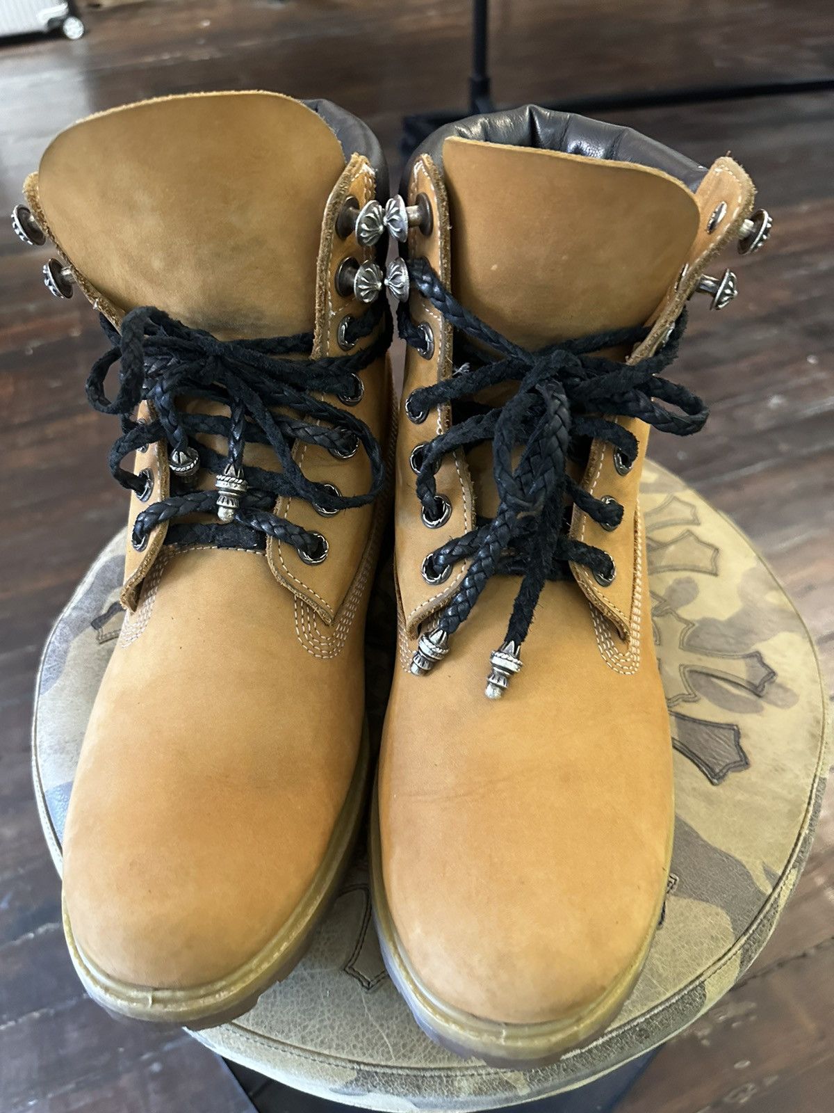 Chrome Hearts × Timberland CHROME HEARTS TIMBERLAND TIMBS BOOTS 11 11.5 Size US 11 / EU 44 - 6 Thumbnail