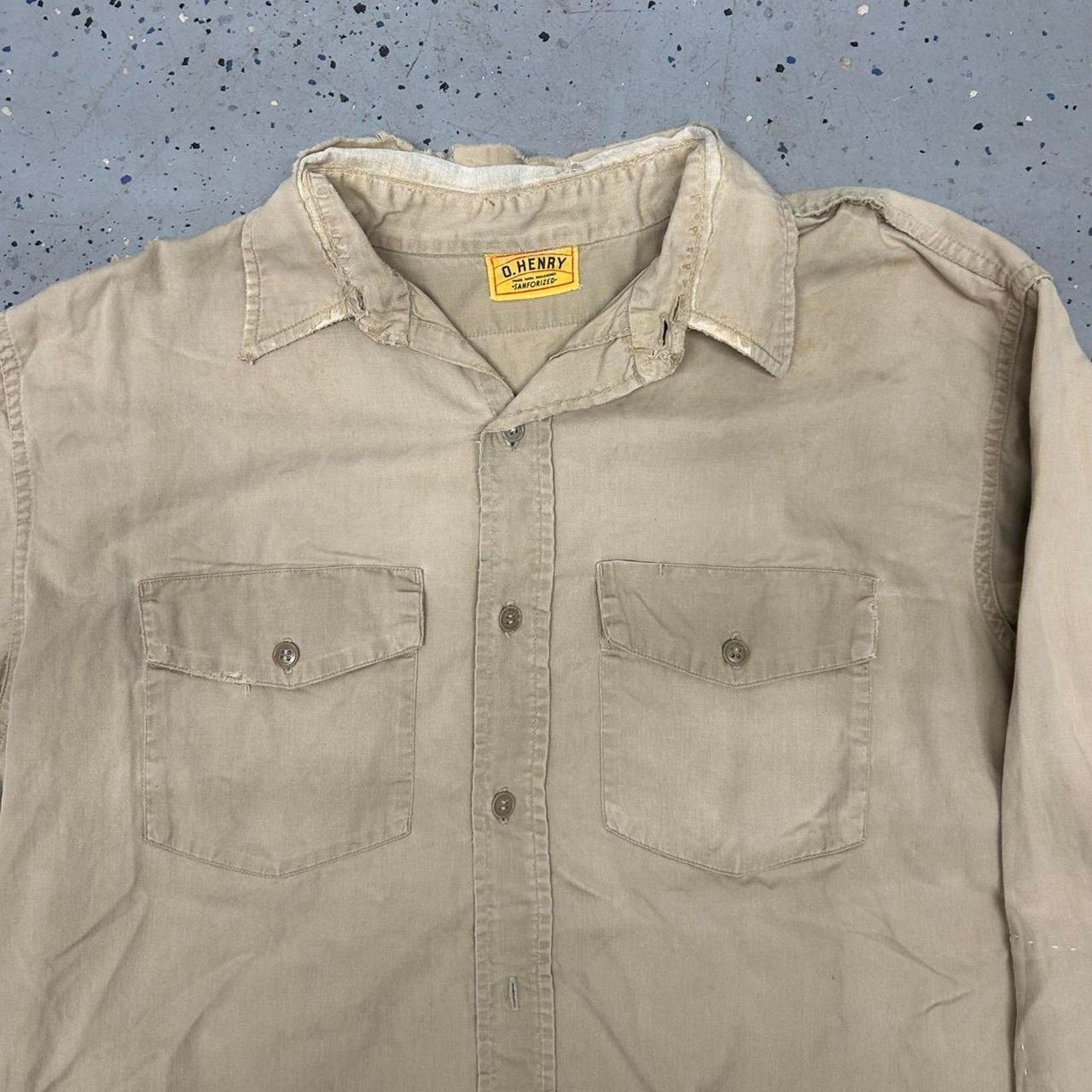 Other VTG Distressed Sanforized O. Henry work shirt Size US L / EU 52-54 / 3 - 6 Thumbnail
