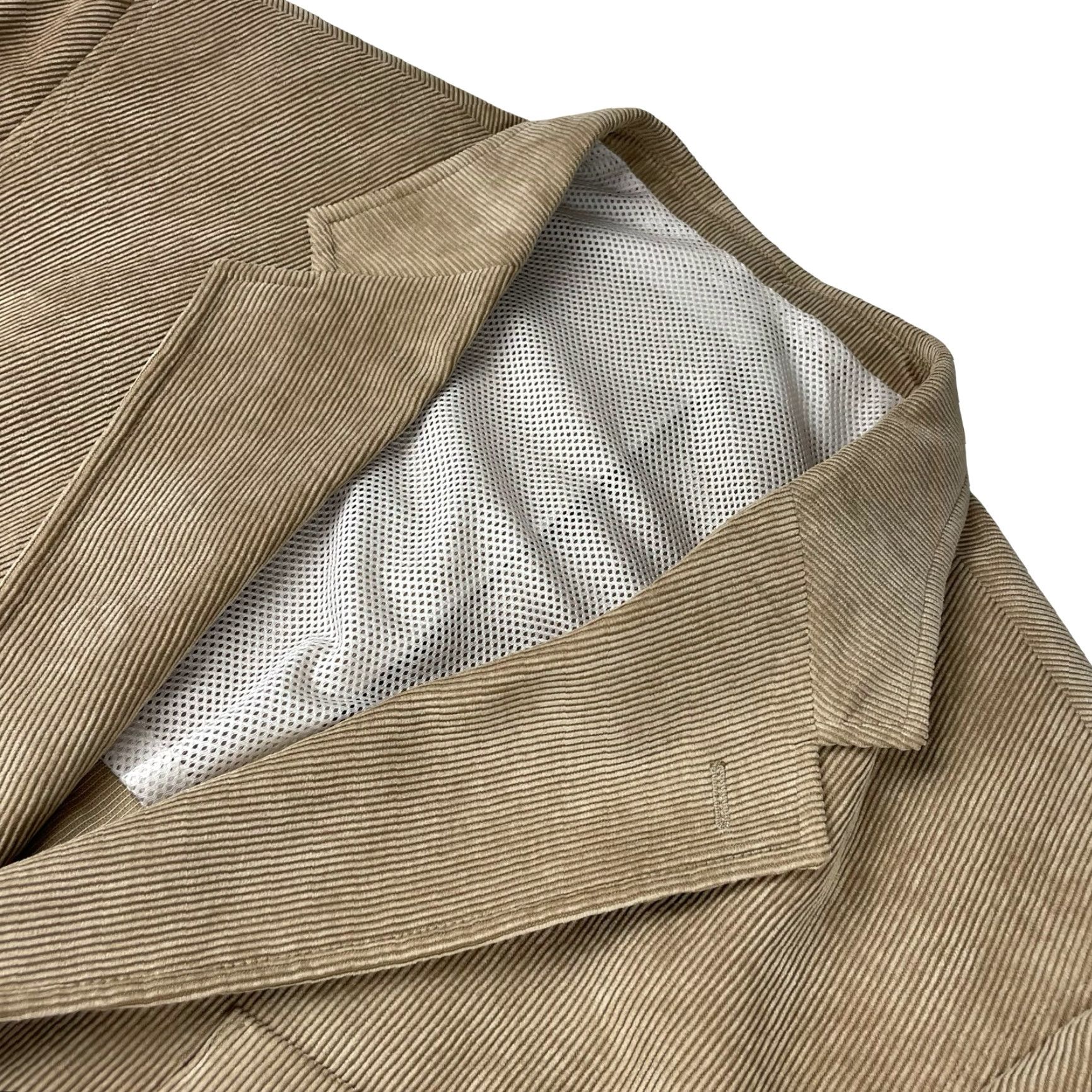 Vintage VINTAGE Thos P Dent x Lacrosse Men’s Corduroy Blazer Jacket Khaki/Tan 48R Three-Button Single-Vented Corduroy Blazer Mens Size 48R - 2 Thumbnail