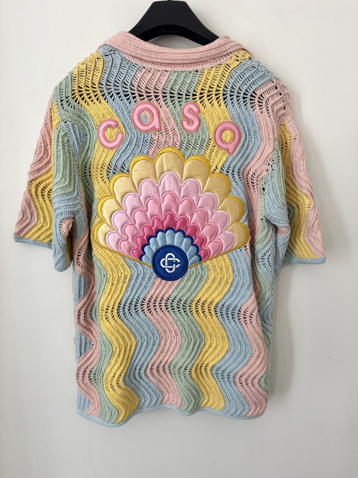 Casablanca Casablanca Casa Shell Wave Crochet Knit Shirt Size US L / EU 52-54 / 3 - 2 Thumbnail