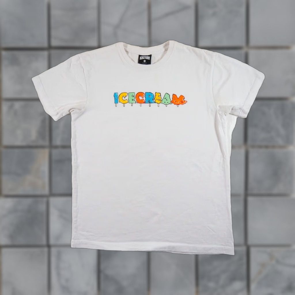 Vintage Icecream Skateboard T-Shirt Mens Medium White Graphic Crew Neck Short Sleeve Streetwear Size US M / EU 48-50 / 2 - 1 Thumbnail