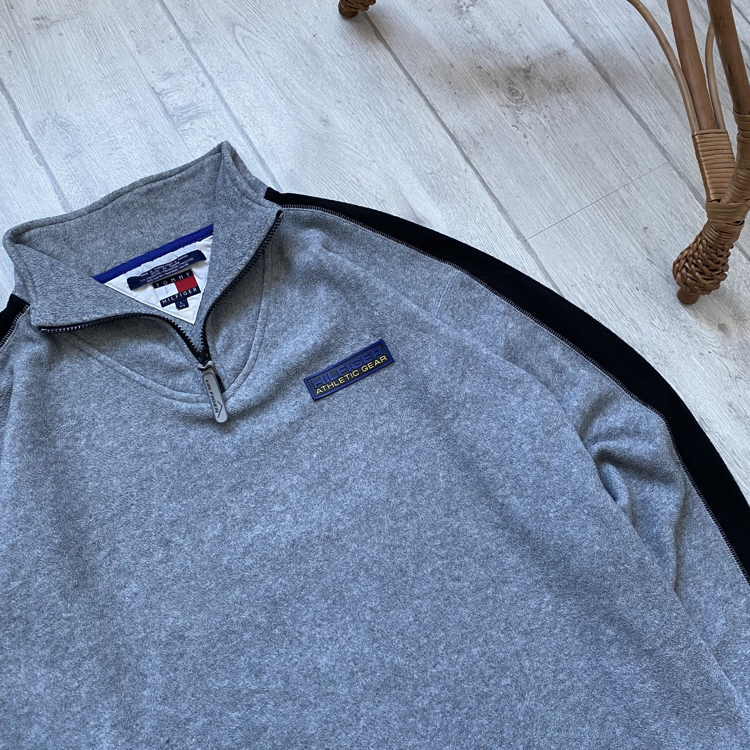 Tommy Hilfiger Vintage 90s Tommy Hilfiger Outdoors Zip Boxy Fleece sweater Size US L / EU 52-54 / 3 - 7 Thumbnail
