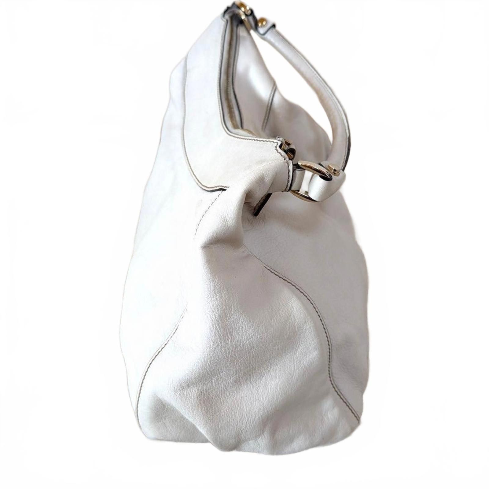 Gucci Gucci - White Leather Shoulder Bag Size ONE SIZE - 9 Thumbnail