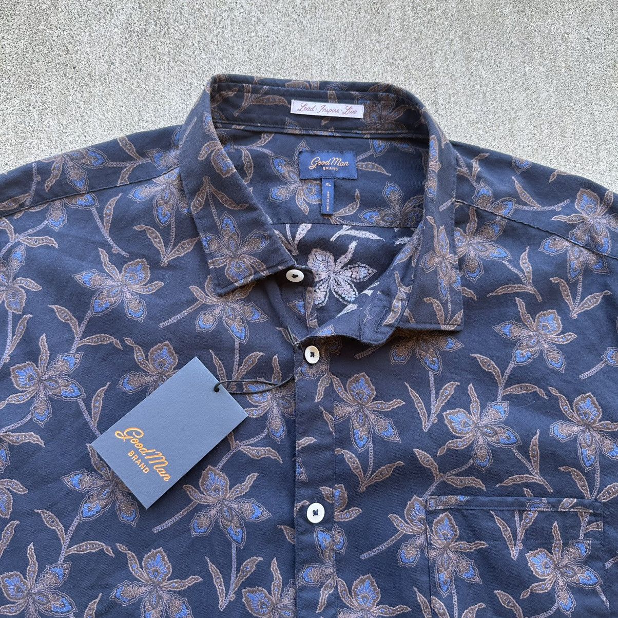 Good Man Brand Good Man Brand Shirt Men Size XL Floral All Over Print NWT Size US XL / EU 56 / 4 - 2 Thumbnail