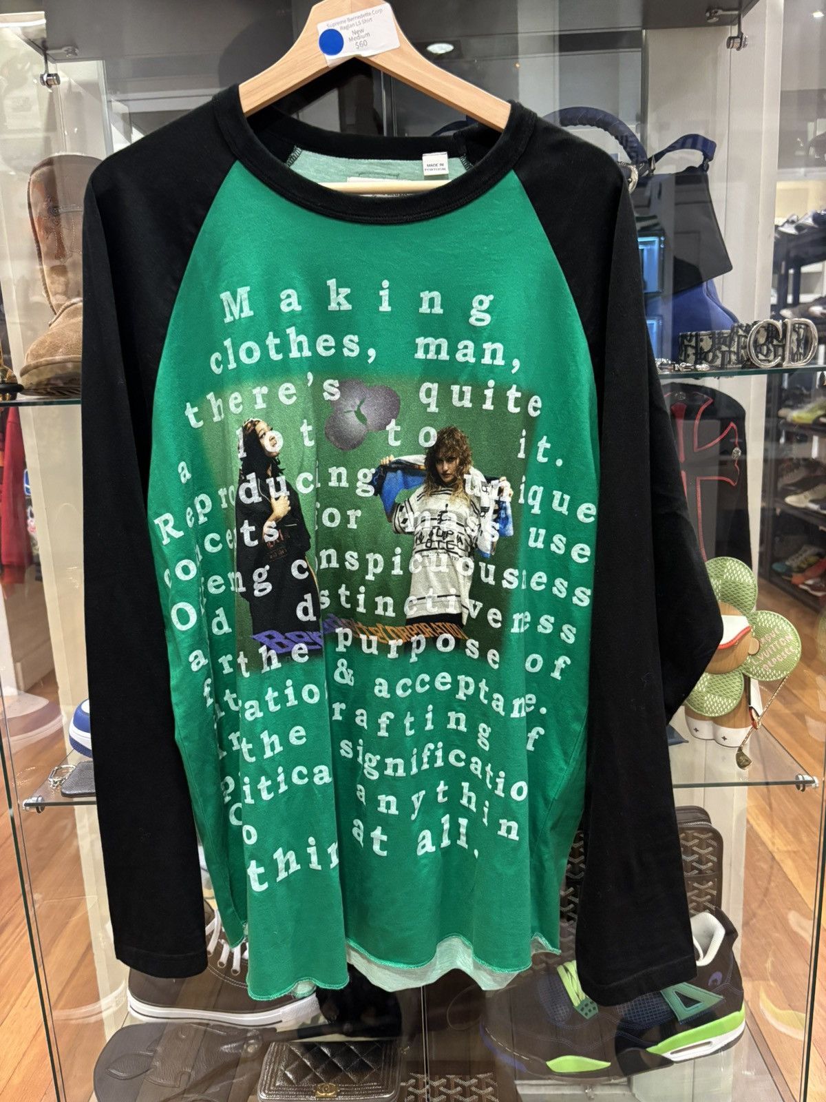 Supreme × Bernadette L/S Top L Supreme Bernadette Corporation Raglan L S Top (SS23) - $110