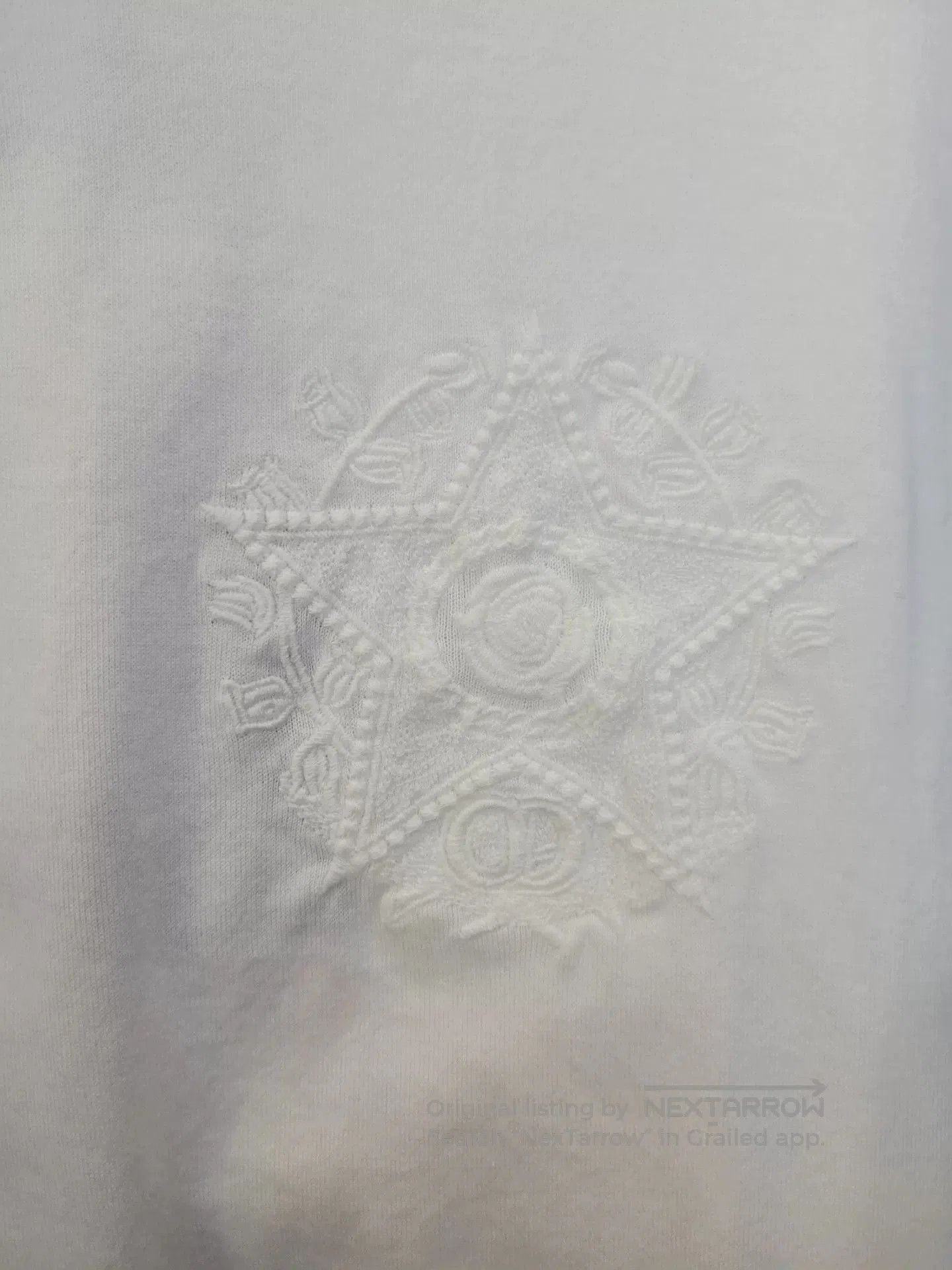 Dior White Embroidered Logo T. Size US XXL / EU 58 / 5 - 5 Thumbnail