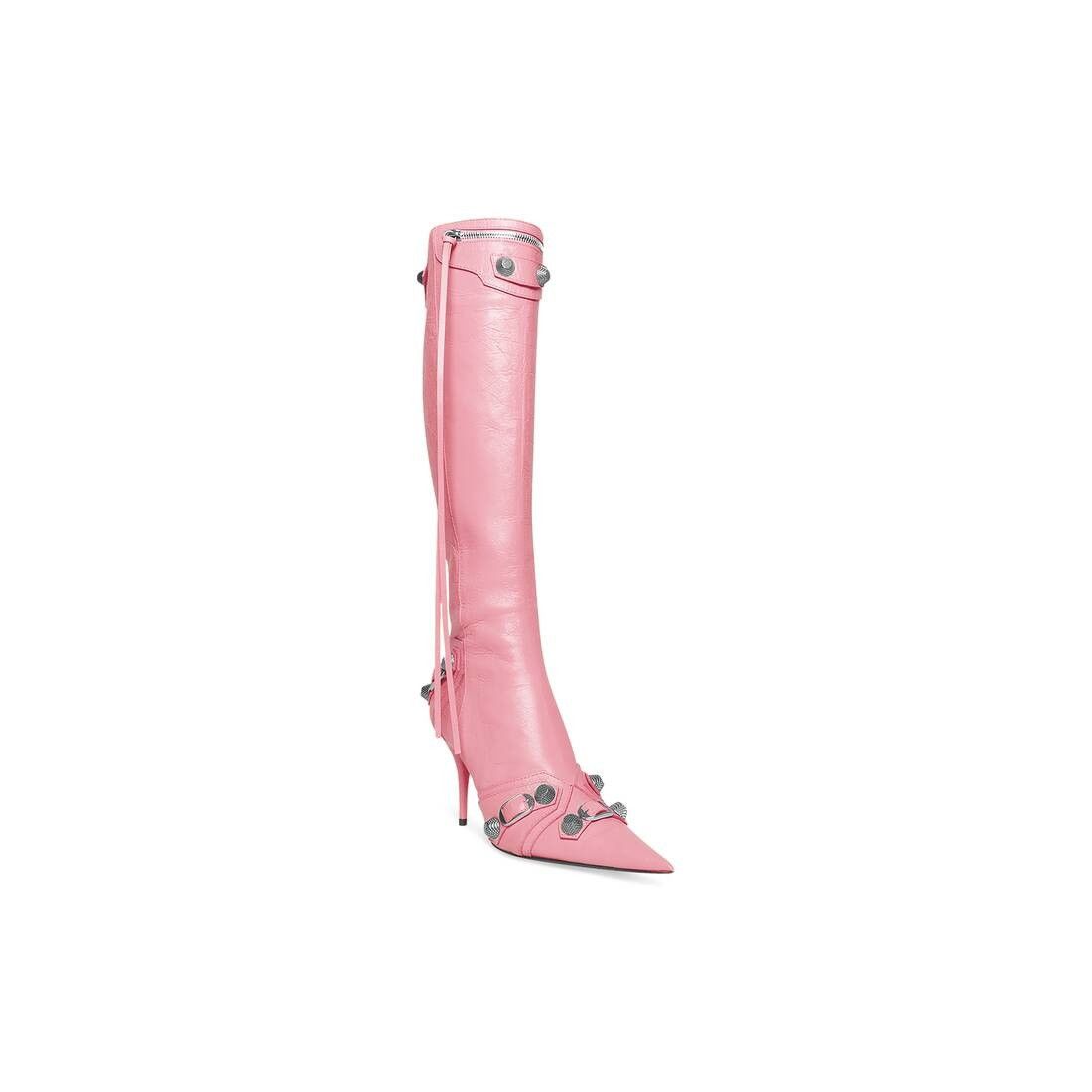 Balenciaga o1tr1nto0525 Cagole 90mm Boots in Pink Size US 11 / IT 41 - 6 Thumbnail