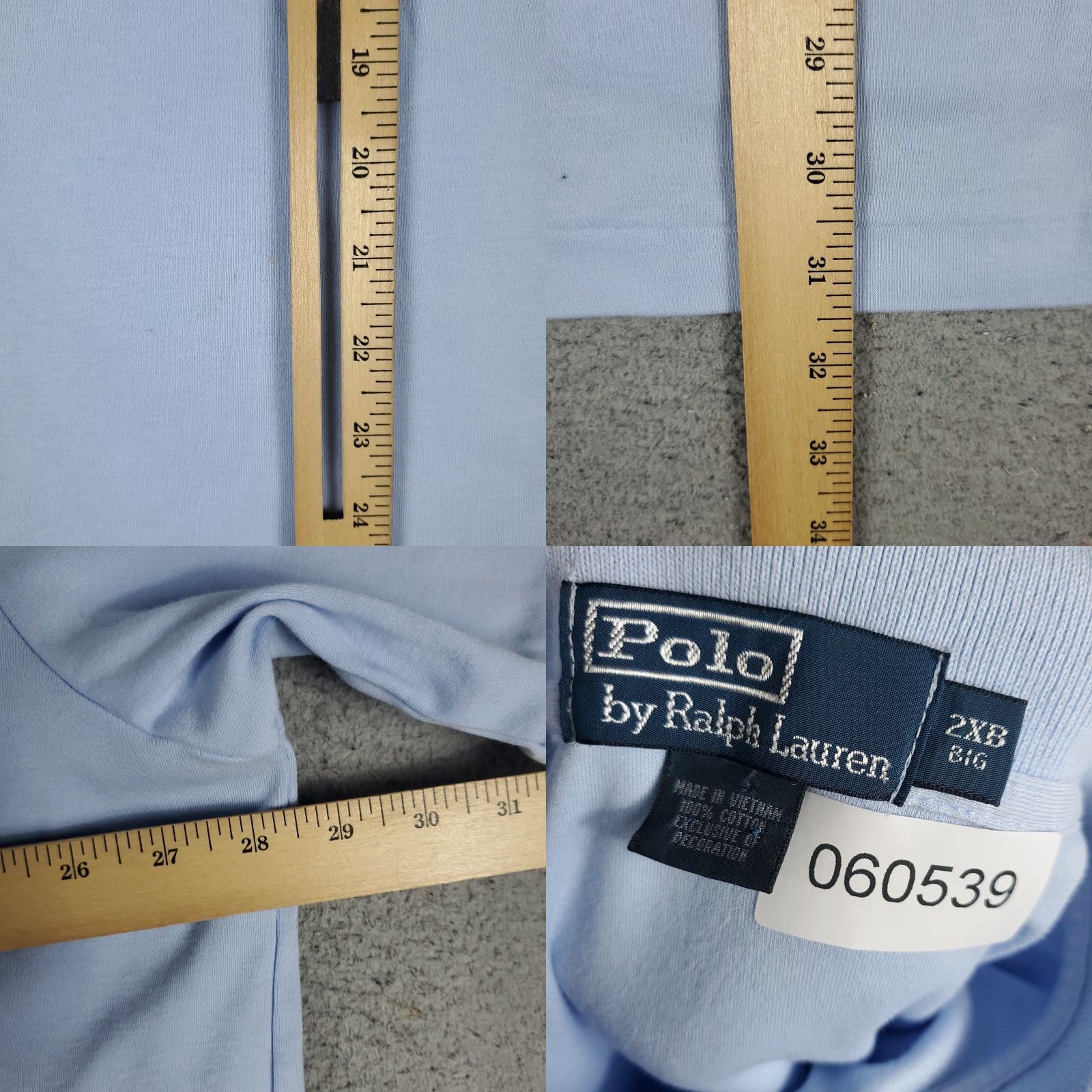 Ralph Lauren Ralph Lauren Polo Shirt Mens Size 2XB Blue Pony Casual Short Sleeve STAINED Size US XXL / EU 58 / 5 - 8 Thumbnail