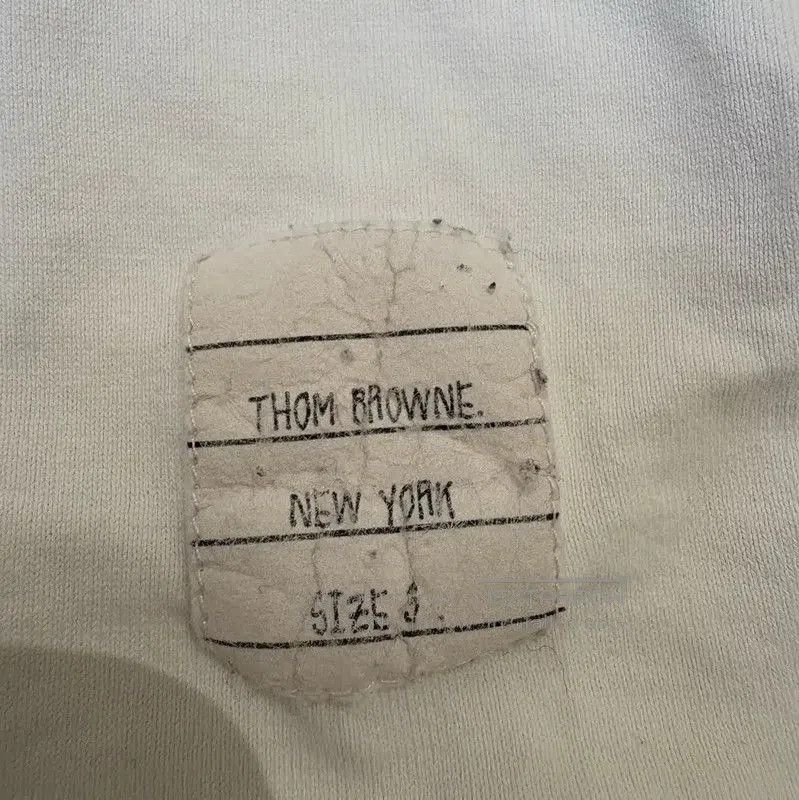 Thom Browne Thom Browne White Striped Short Sleeve T-Shirt . Size US L / EU 52-54 / 3 - 7 Thumbnail