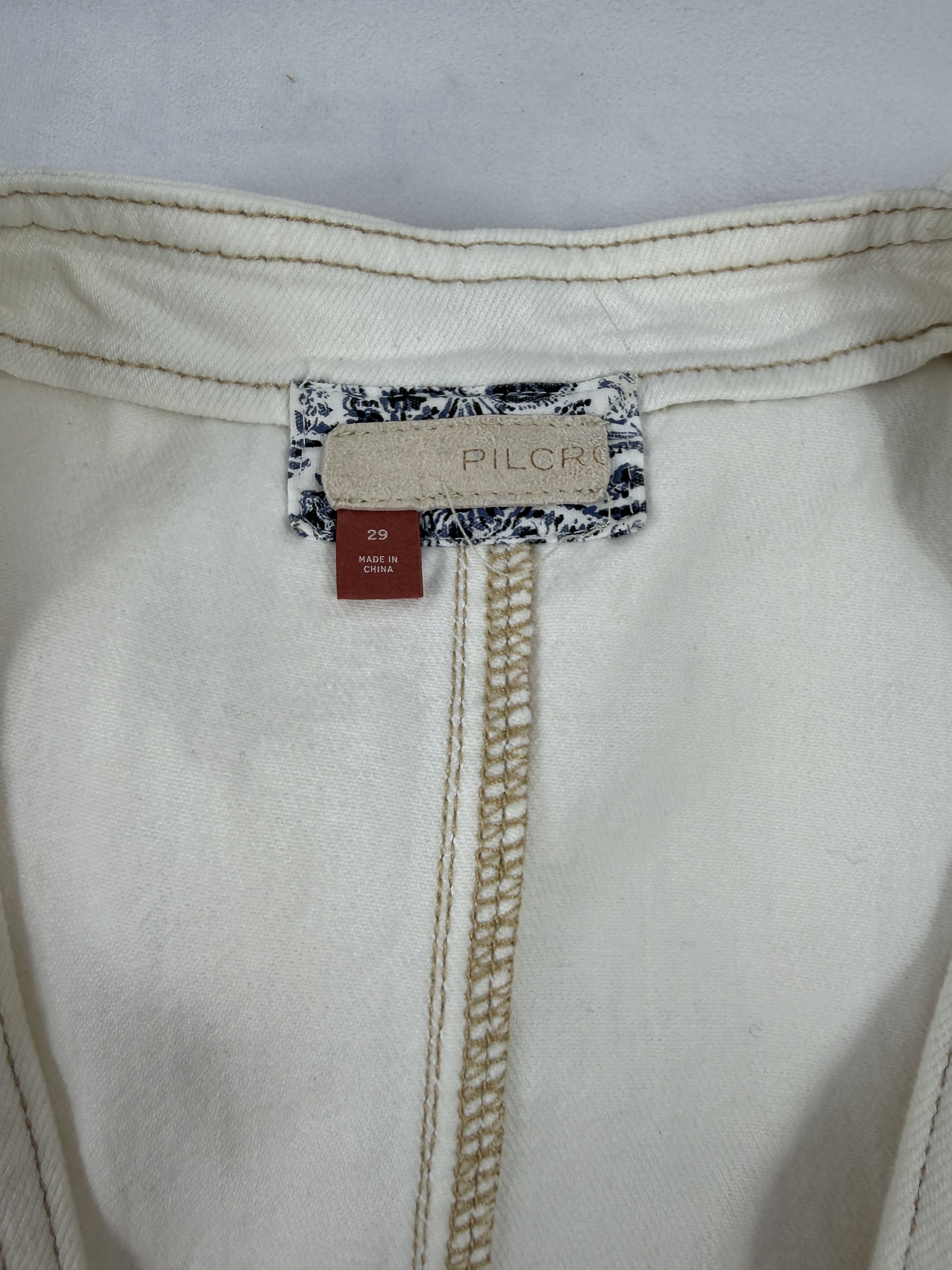 Anthropologie Anthropologie Pilcro Cutoff Bib Shorts Size 29" - 7 Thumbnail