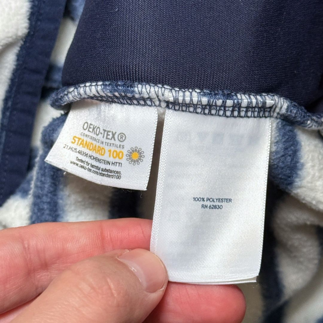 Lands' End Lands' End Heritage Snap Fleece Navy Stripe Womens M Size US M / EU 48-50 / 2 - 6 Thumbnail