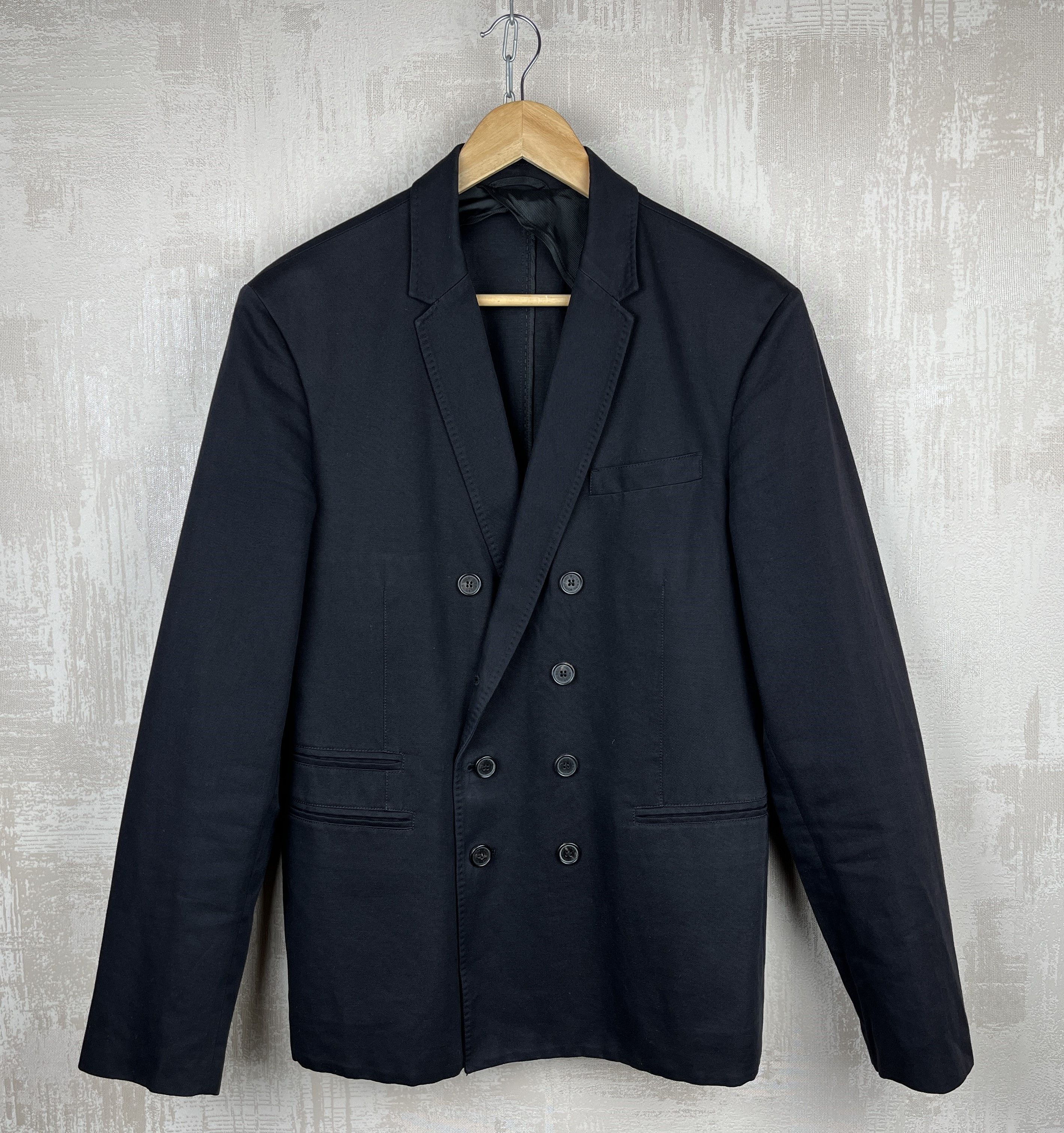 Neil Barrett Neil Barrett Double Breasted Blazer Cotton Linen Size 50 Size US M / EU 48-50 / 2 - 1 Thumbnail