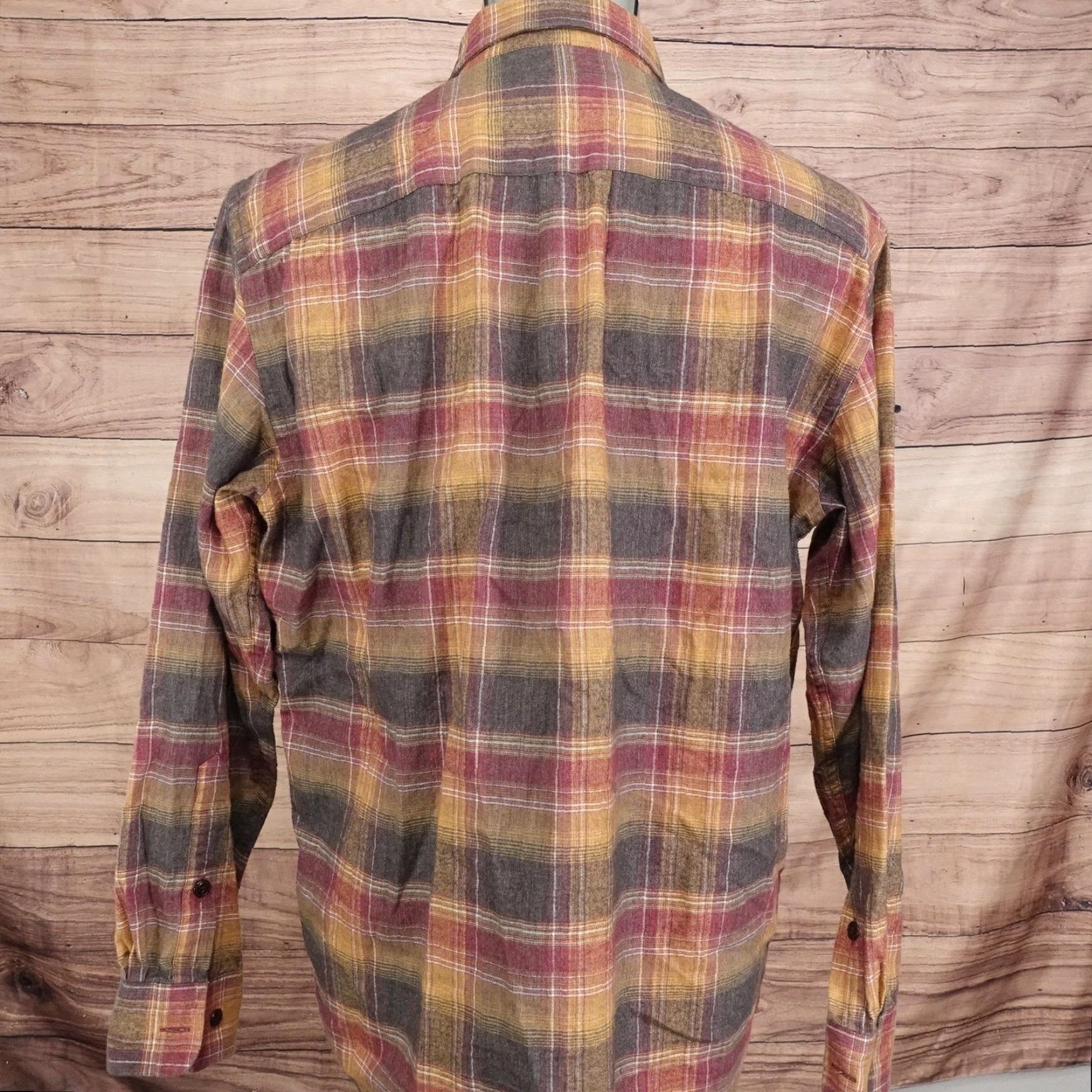 Orvis Orvis Mens Flannel Shirt Large Plaid Long Sleeve Button-Up Wool Cotton Outdoors Workwear Size US L / EU 52-54 / 3 - 4 Thumbnail