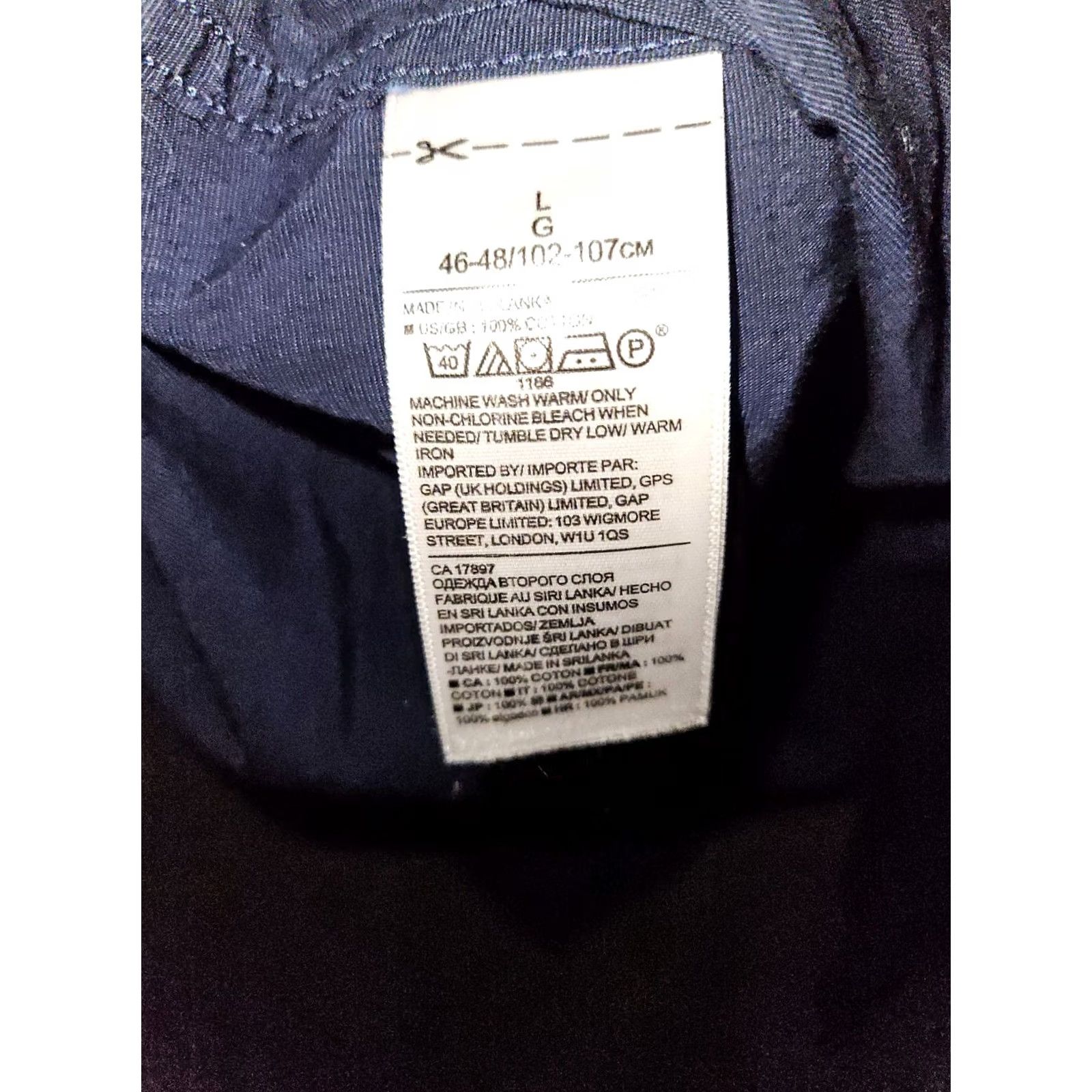 Banana Republic Banana Republic Grant Slim Fit Button Down Men's Large Blue Luxe Stretch Poplin Shirt Size US L / EU 52-54 / 3 - 7 Thumbnail