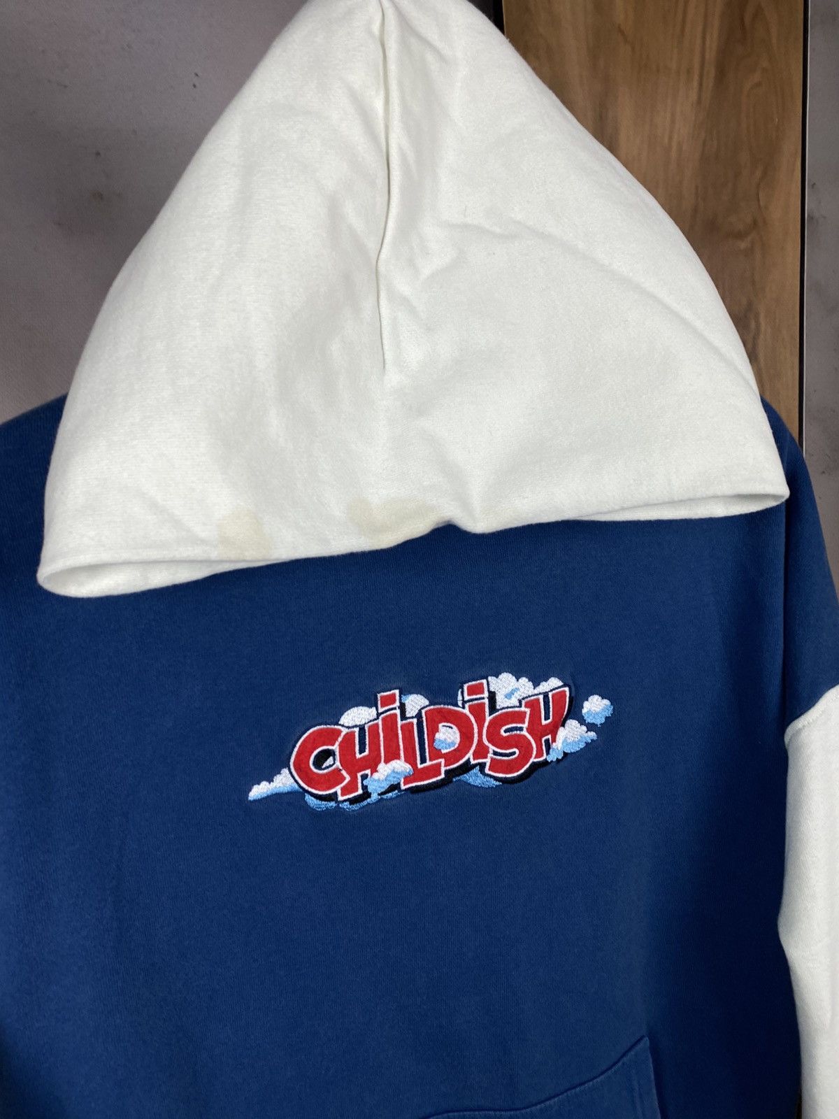 CHILDS 🌁Vintage Hoodie Childish Theme Park Baggy Oversized VTG Tee🌁 Size US S / EU 44-46 / 1 - 4 Thumbnail