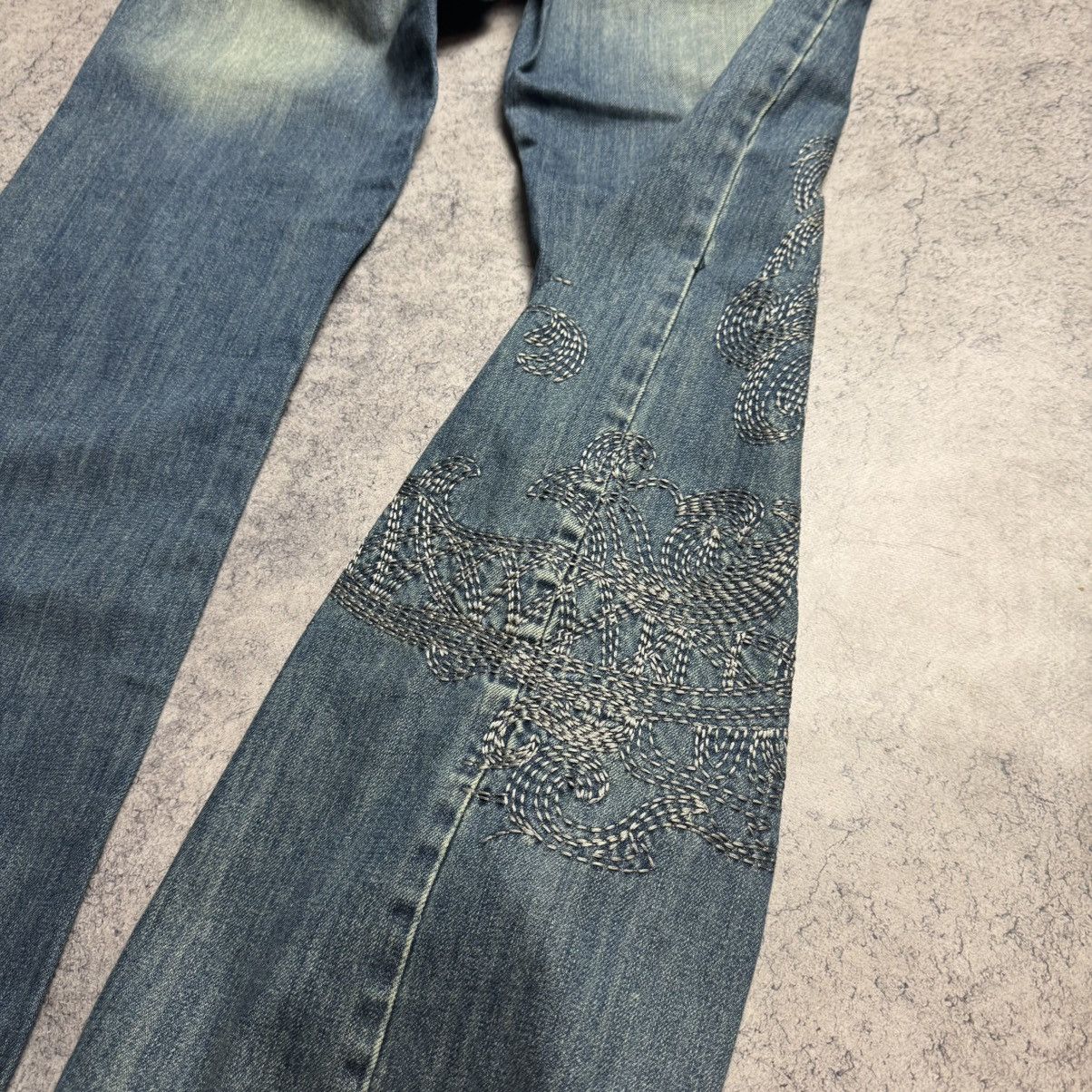 Vintage NEW Take Two Vintage Rare Dragon Jeans Style Ed Hardy Size US 30 / EU 46 - 7 Thumbnail