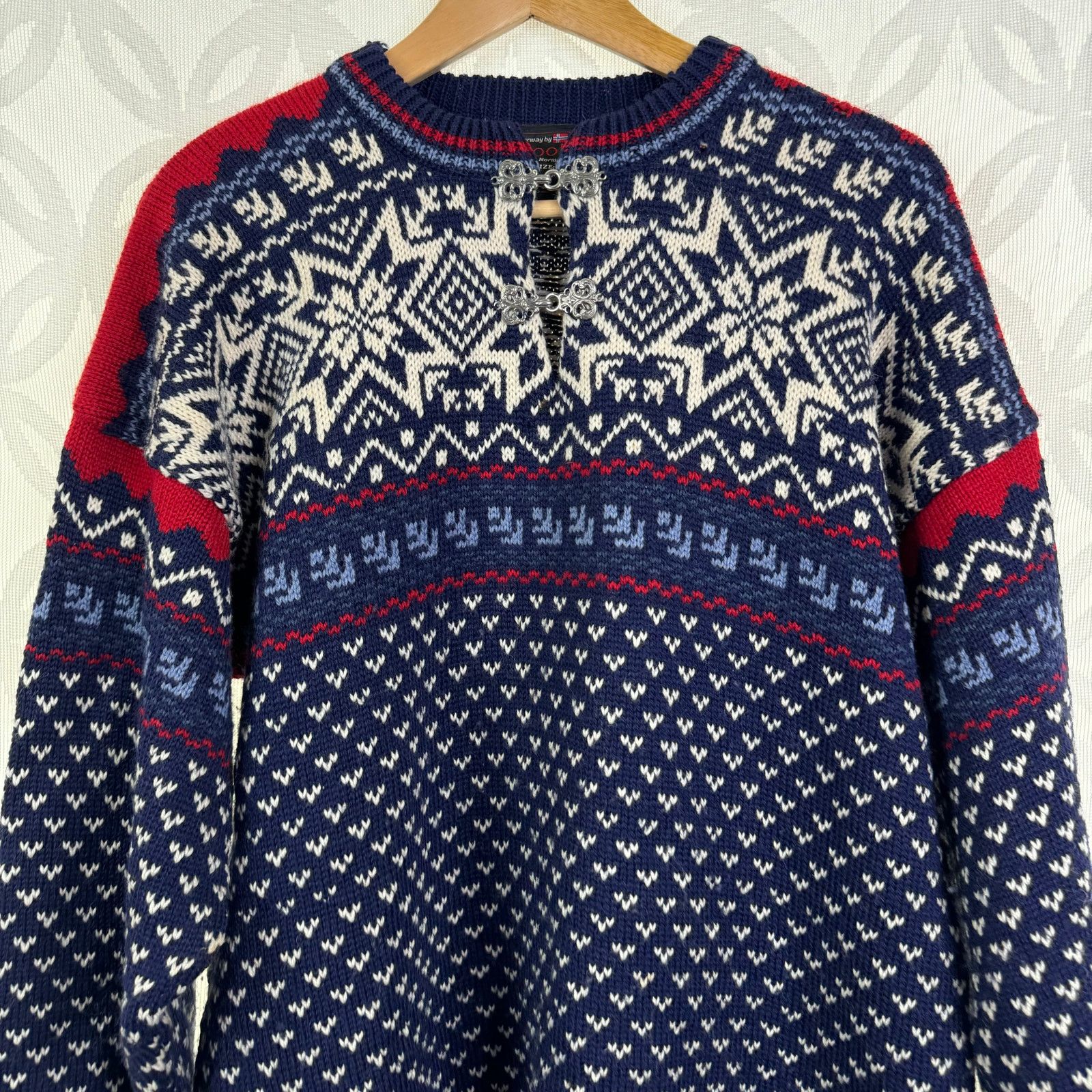 Vintage Norwegian Norwool Pure Wool 80s Womens Sweater