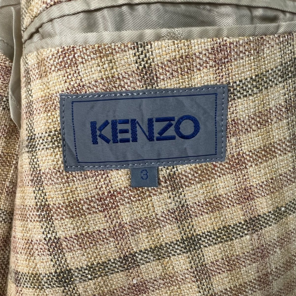 Kenzo Vintage 90's KENZO Checked Suit Jacket Blazer #4126-C187 Size US M / EU 48-50 / 2 - 13 Thumbnail