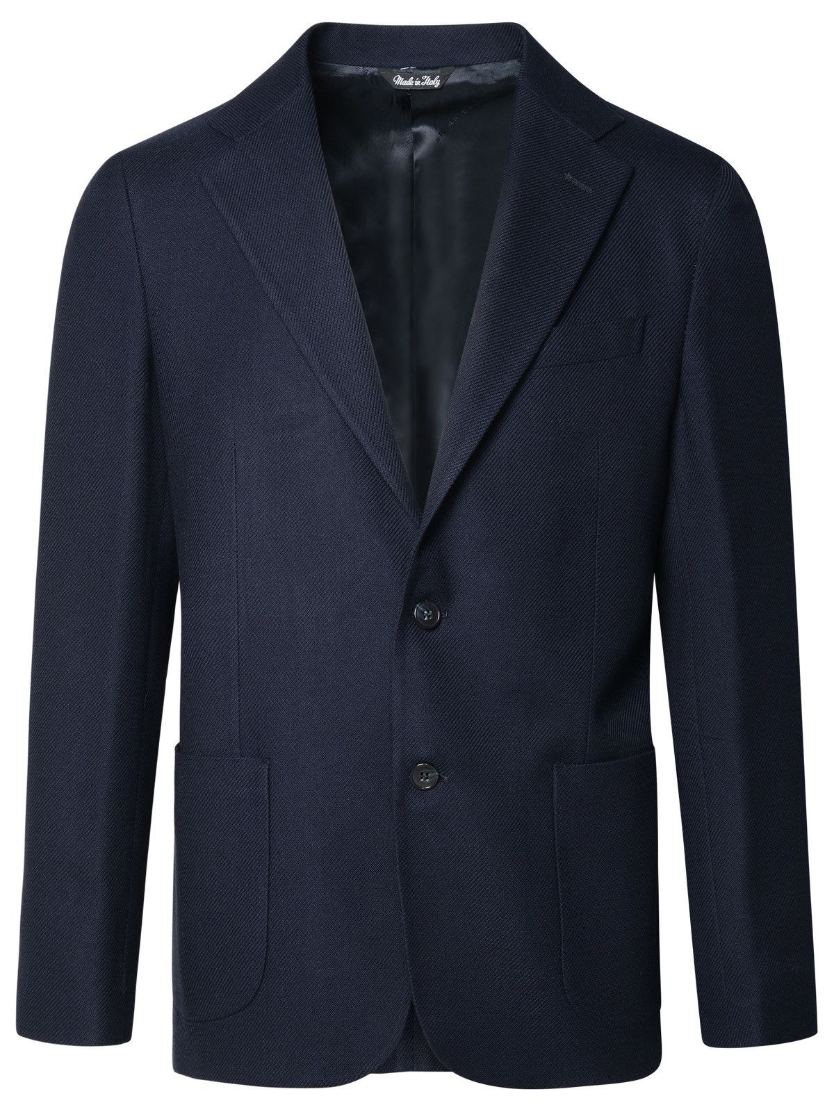 image of Brian Dales Blue Wool Blend Blazer, Men's (Size Large)