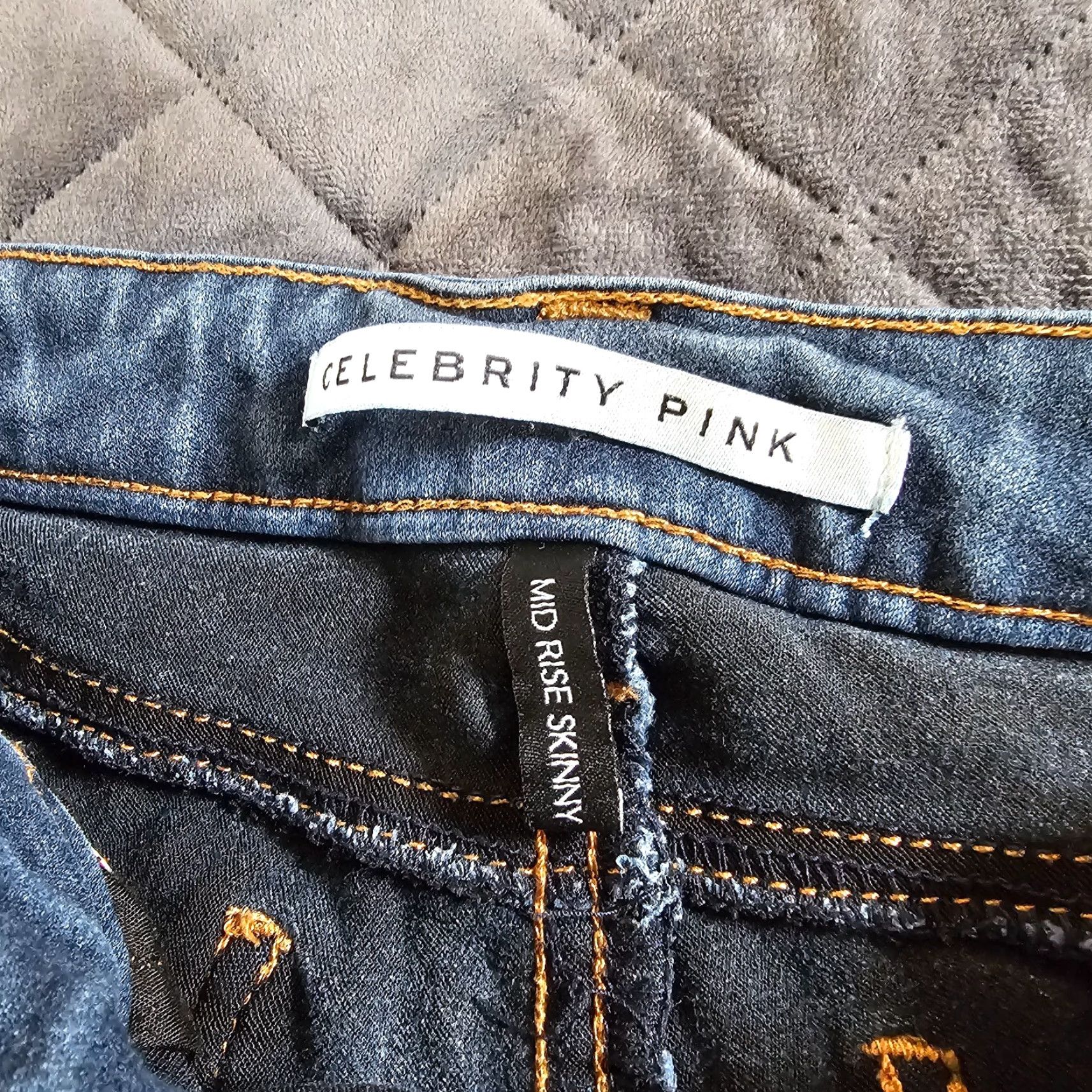 Vintage Celebrity Pink Women's Mid-Rise Skinny Jeggings Ankle Jeans Size 5 / 27 Size 27" / US 4 / IT 40 - 3 Thumbnail