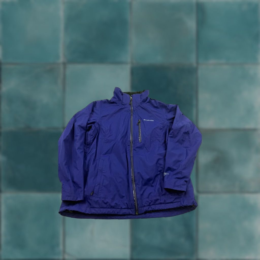 Vintage Columbia Jacket XL Purple Omni-Tech Interchange Waterproof Breathable Ski Womens Size XL / US 12-14 / IT 48-50 - 1 Thumbnail
