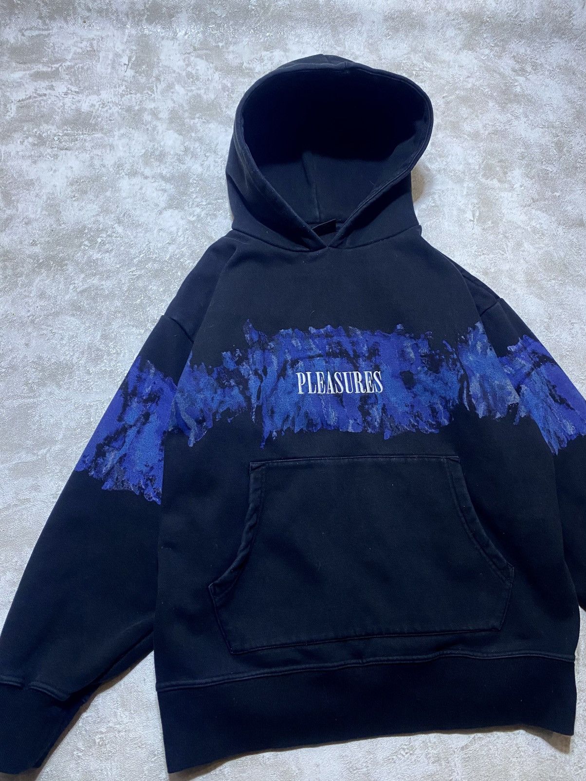 Pleasures PLEASURES Black Hoodie Blue Mountain Graphic Print Hype Y2K Size US M / EU 48-50 / 2 - 2 Thumbnail
