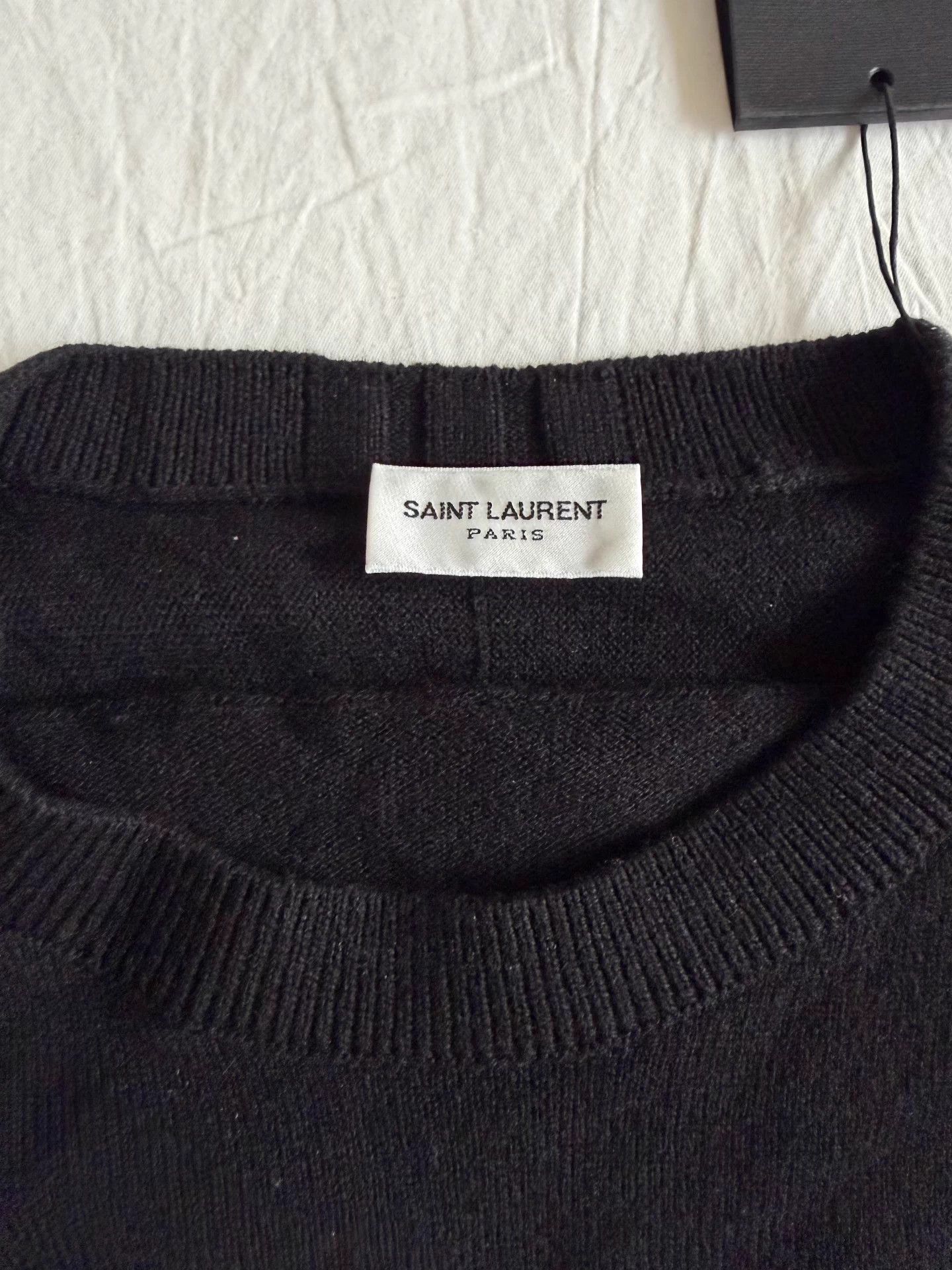 Saint Laurent Paris Saint Laurent Men's 100% Goat Cashmere Sweater Ｑ23 Size US XL / EU 56 / 4 - 2 Thumbnail