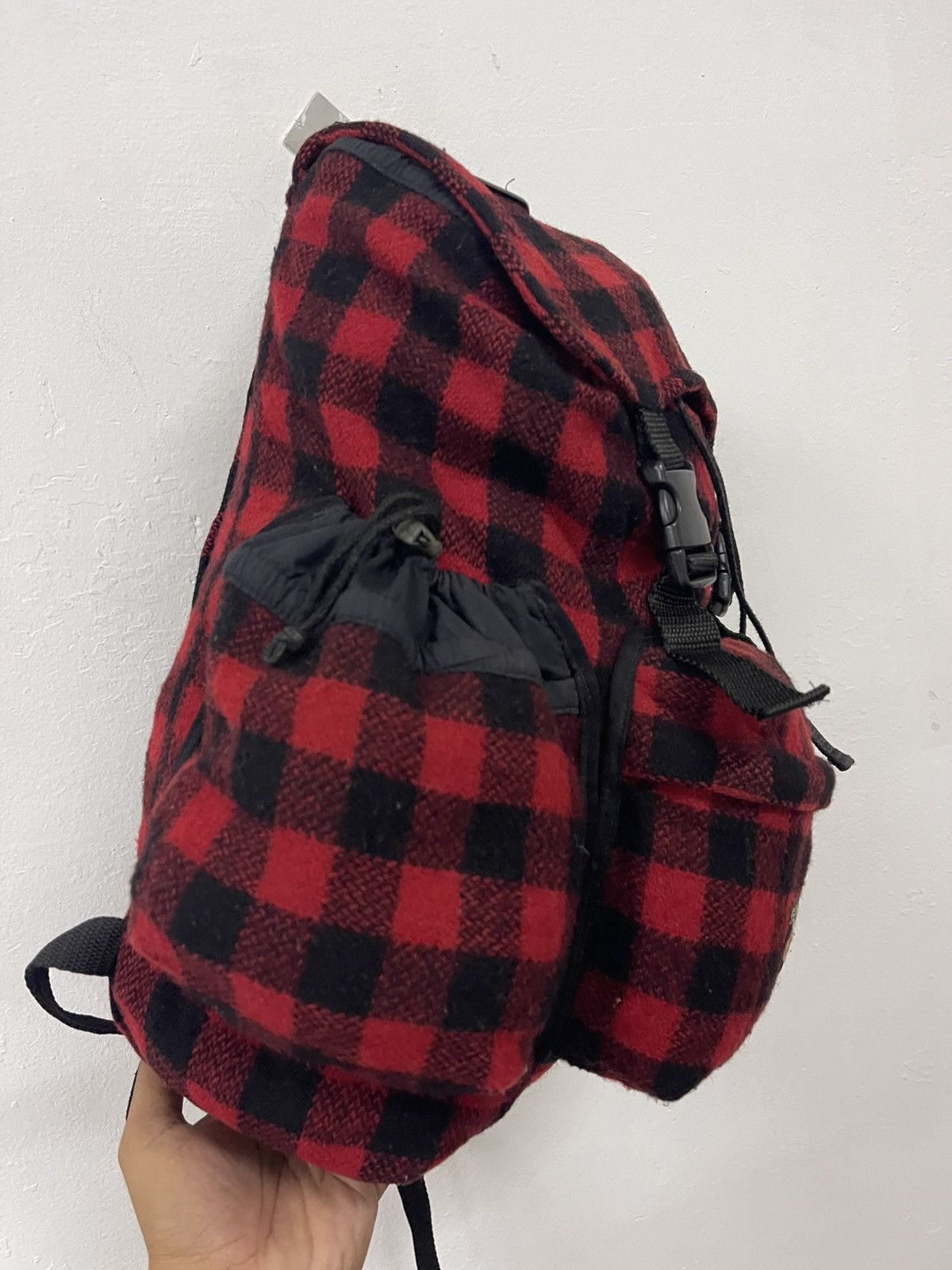 Johnson Woolen Mills Red Plaid Johnson Woolen Mill Rucksack Bagpack Size ONE SIZE - 7 Thumbnail