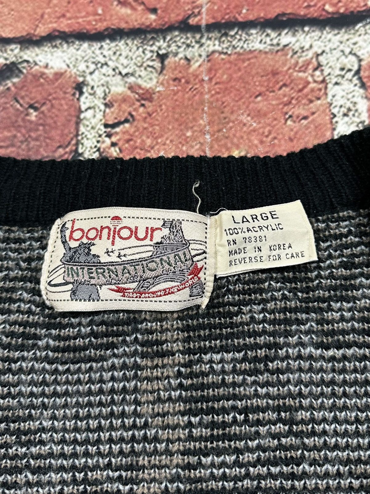 Other Vintage Bonjour International Cardigan Sweater Geometric Size US L / EU 52-54 / 3 - 7 Thumbnail