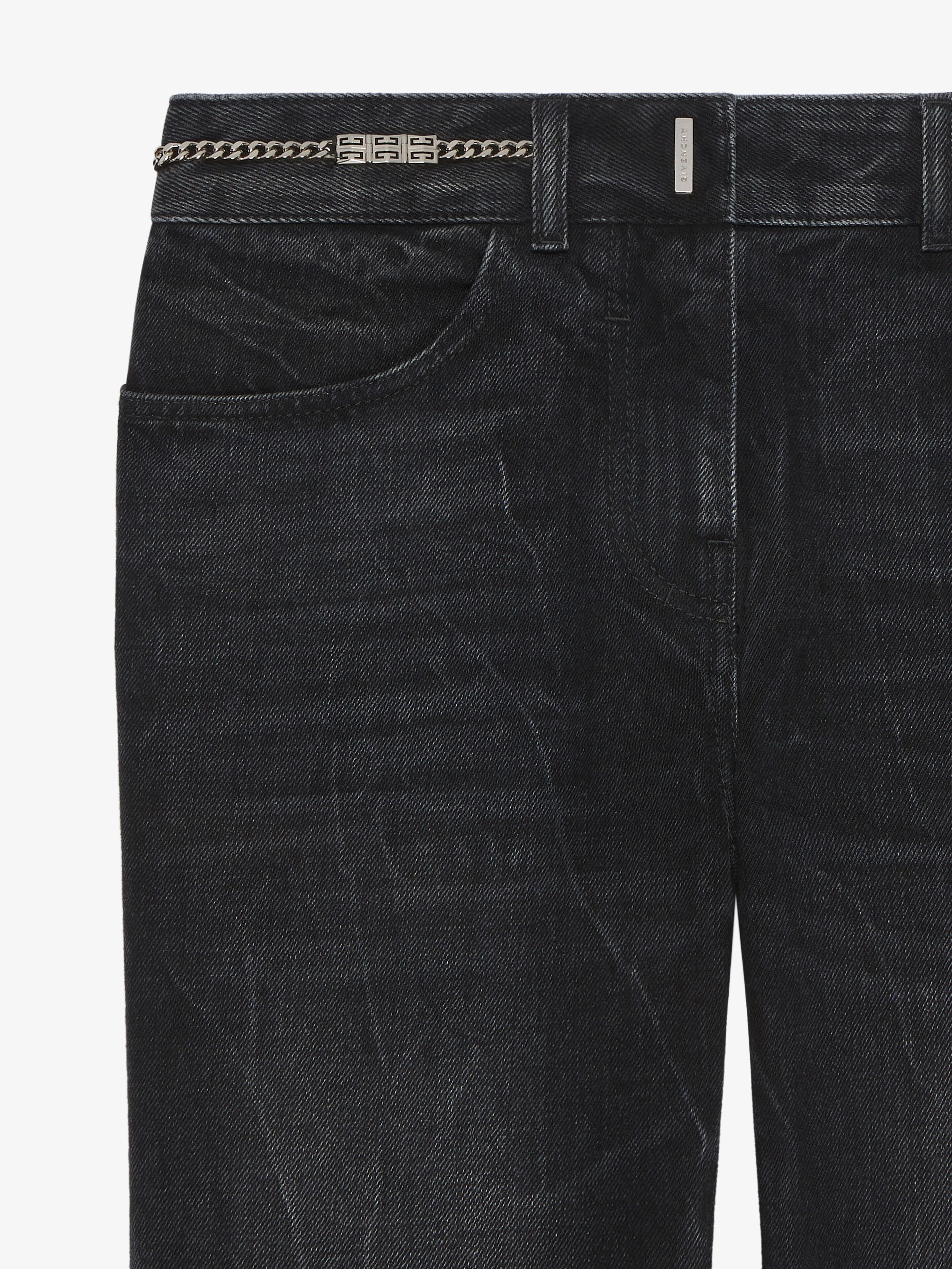 Givenchy o1w1db10825 Ankle Boots Jeans Alternative Fit in Black Size 28" / US 6 / IT 42 - 4 Thumbnail