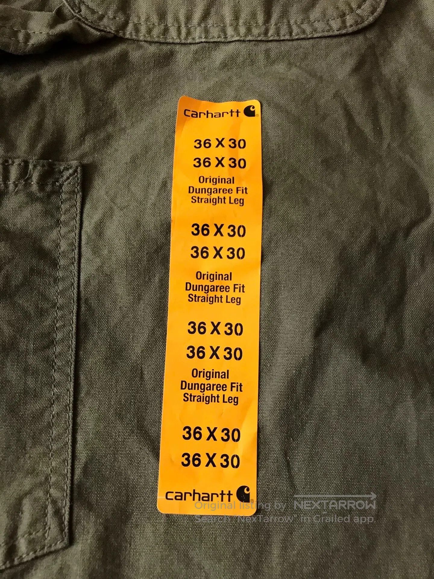 Carhartt Carhartt B151 ARG Canvas Work Pants. Size US 36 / EU 52 - 7 Thumbnail