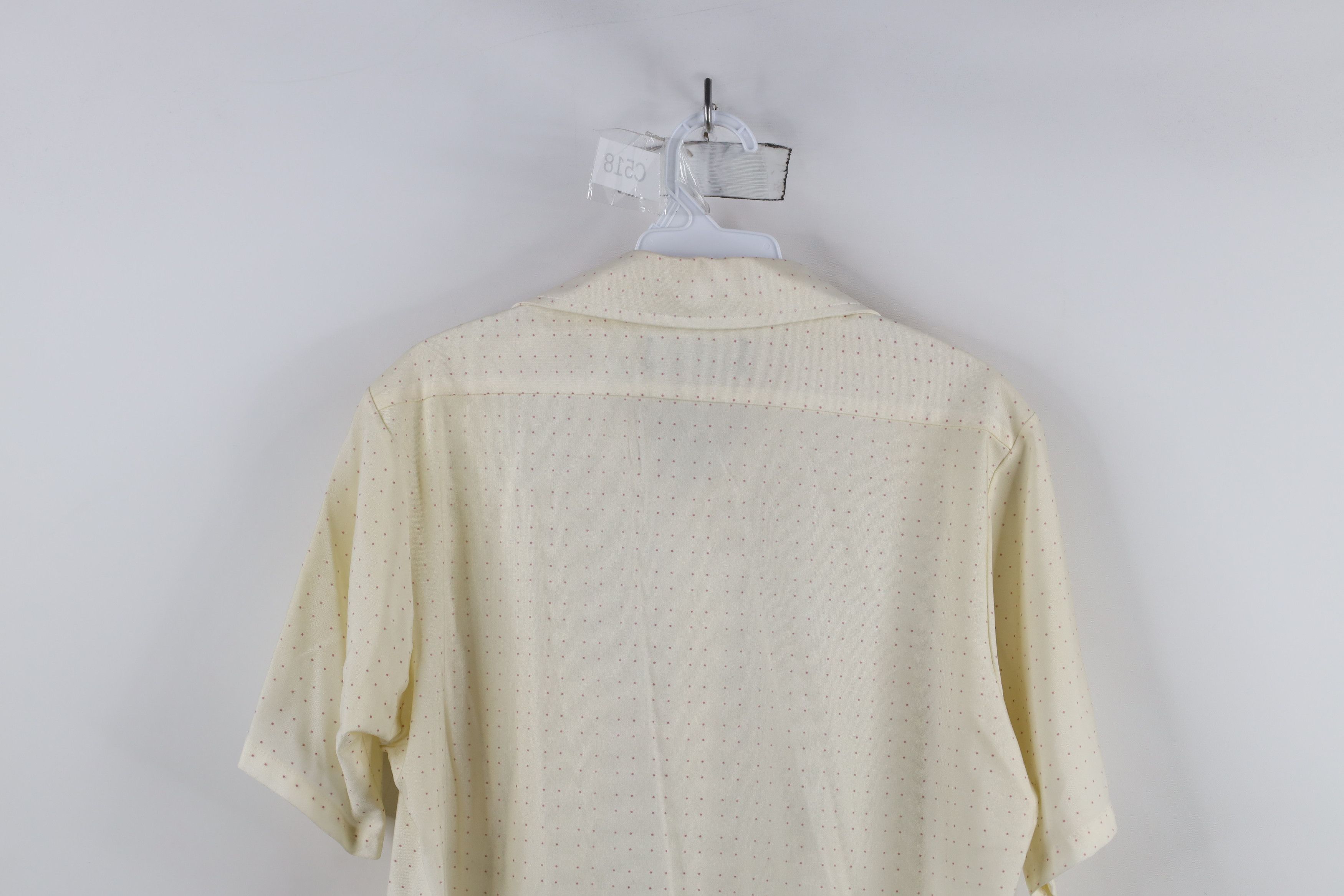 Vintage Vintage 70s Streetwear Dot Knit Short Sleeve Button Shirt Size US M / EU 48-50 / 2 - 11 Thumbnail
