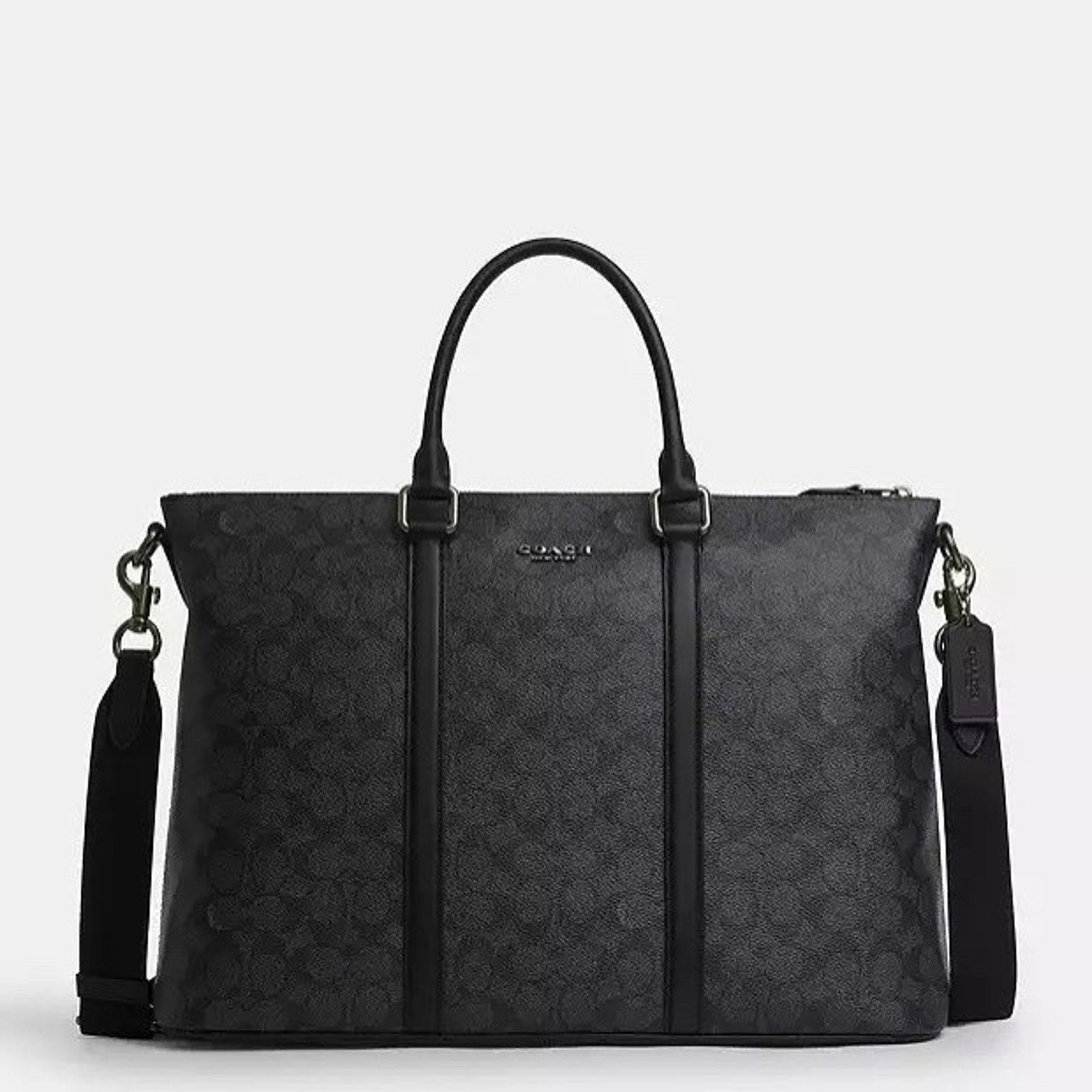 Coach NWT COACH Caleb Work Bag CY770 Gunmetal/Charcoal/Black Size ONE SIZE - 5 Thumbnail