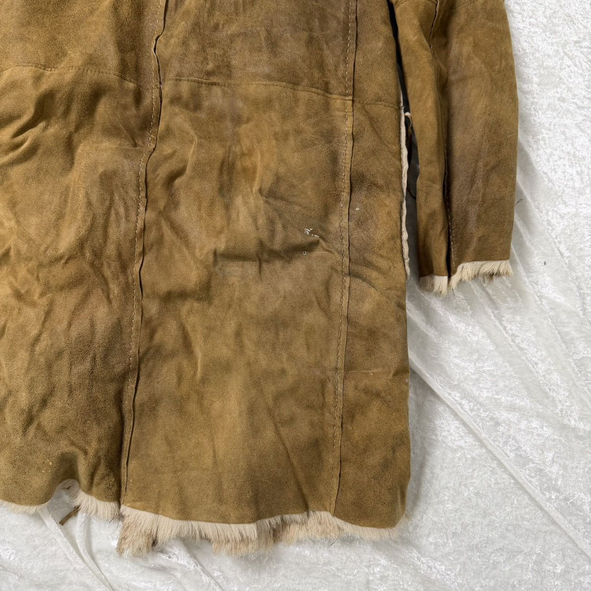 Other Vintage Sylvie Schimmel Goat Fur Coat - Brown Size L / US 10 / IT 46 - 8 Thumbnail