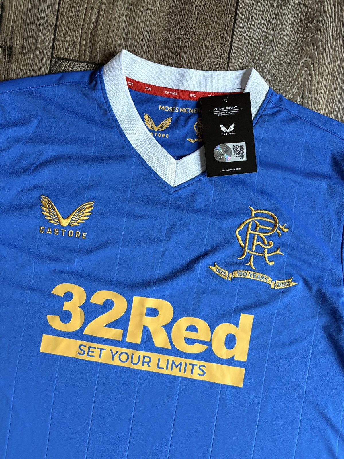Castore Glasgow Rangers Home 2021/2022 Anniversary Castore Jersey Size US L / EU 52-54 / 3 - 2 Thumbnail