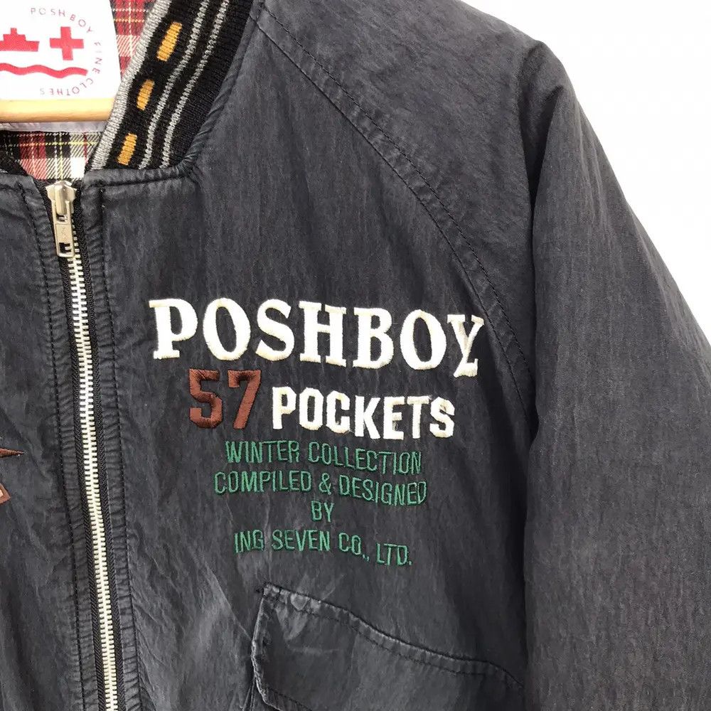 Japanese Brand × Vintage 🔥🔥RARE🔥🔥 VINTAGE 90”s POSHBOY BOMBER JACKET Size US M / EU 48-50 / 2 - 14 Thumbnail