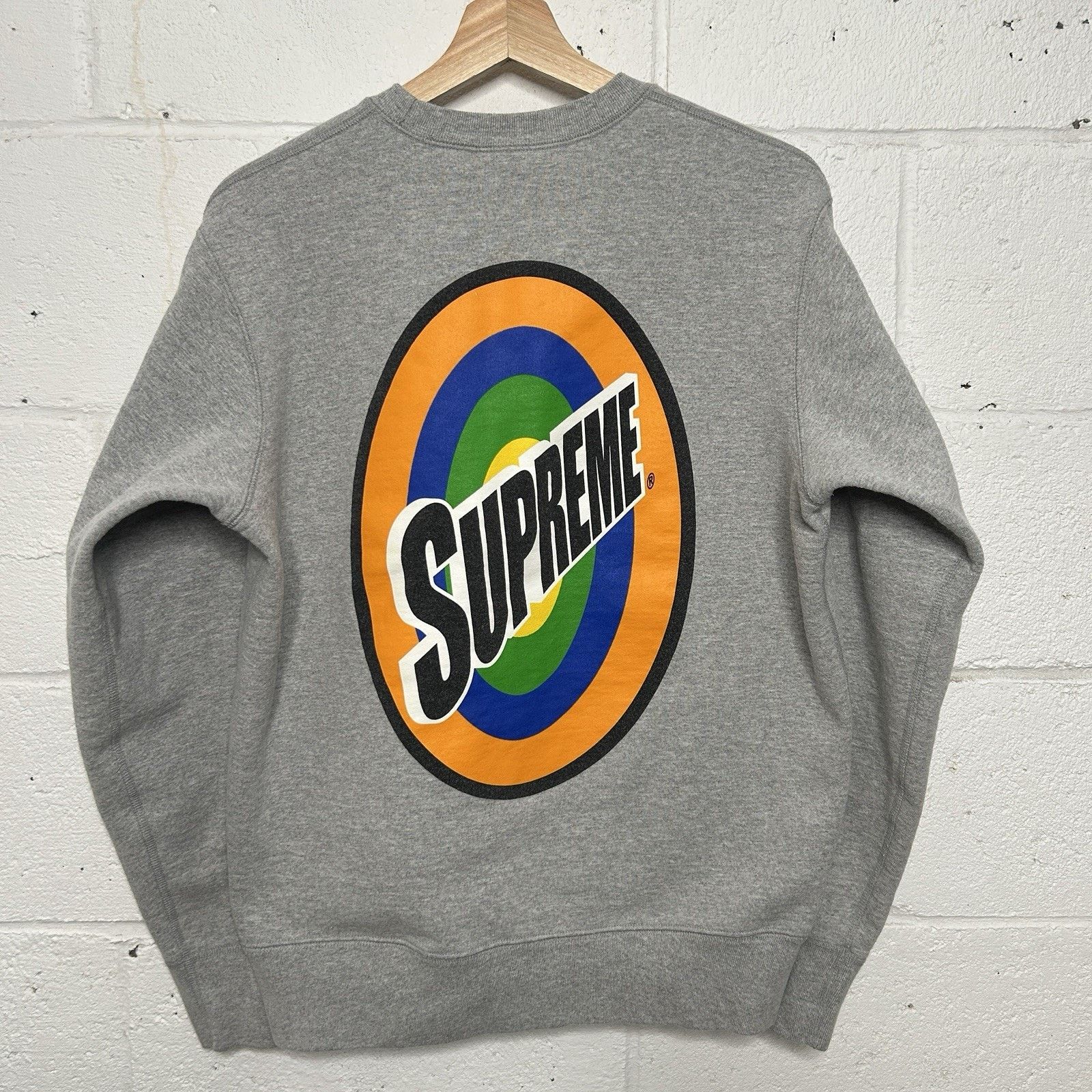 Supreme Supreme Tide Spin Logo Crewneck Sweatshirt “Grey” SS16 Size US M / EU 48-50 / 2 - 1 Thumbnail