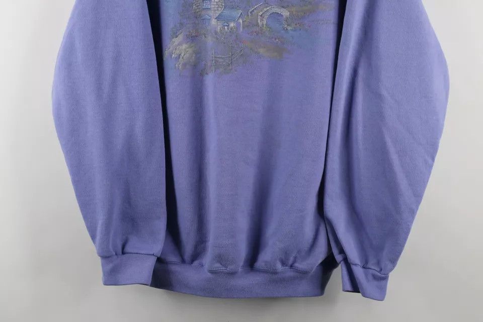 Vintage Vintage 90s Streetwear Nature Garden Lighthouse Sweatshirt Size XL / US 12-14 / IT 48-50 - 3 Thumbnail
