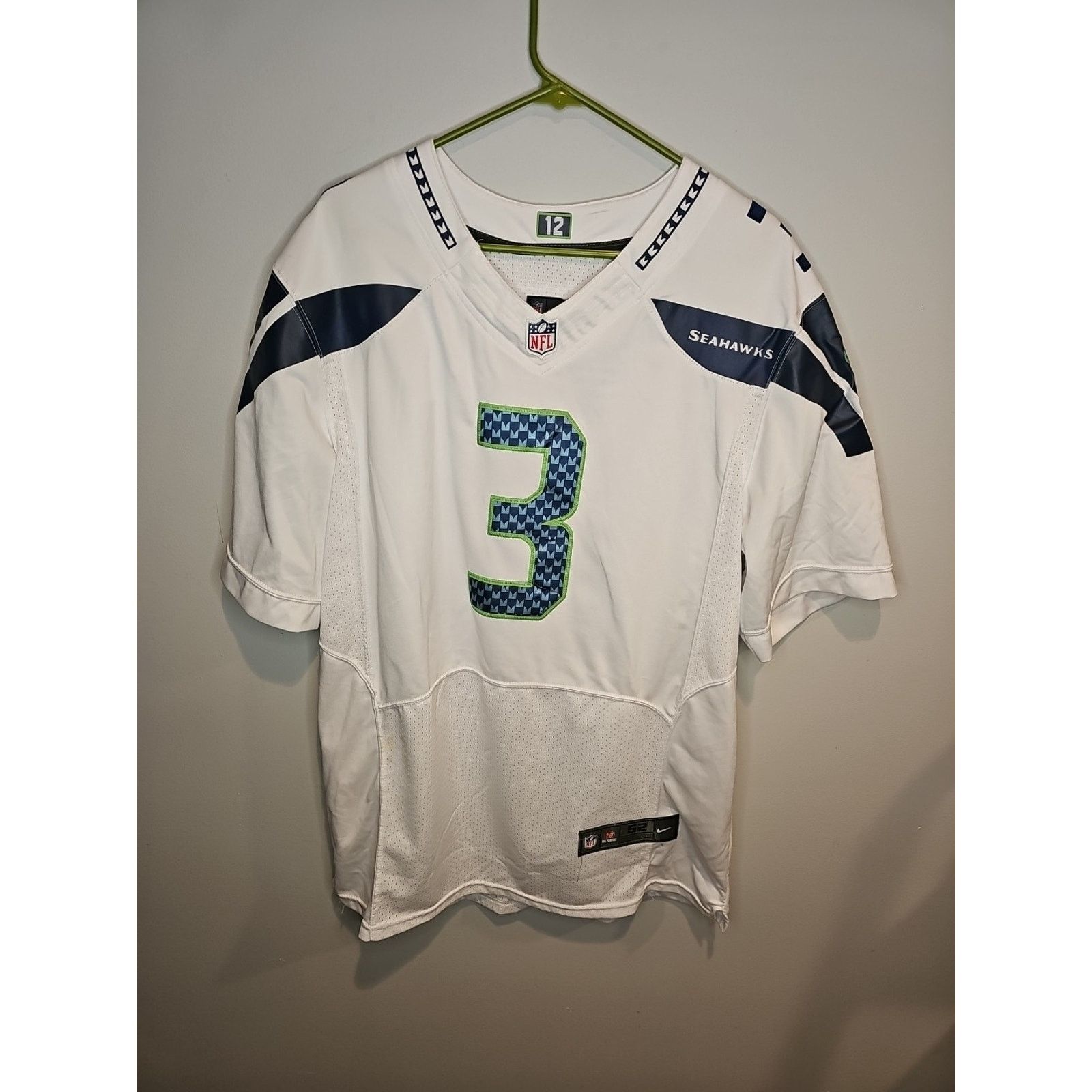 Nike Nike Sewn Seattle Seahawks Russell Wilson #3 Jersey Size 52 Size US XXL / EU 58 / 5 - 1 Thumbnail