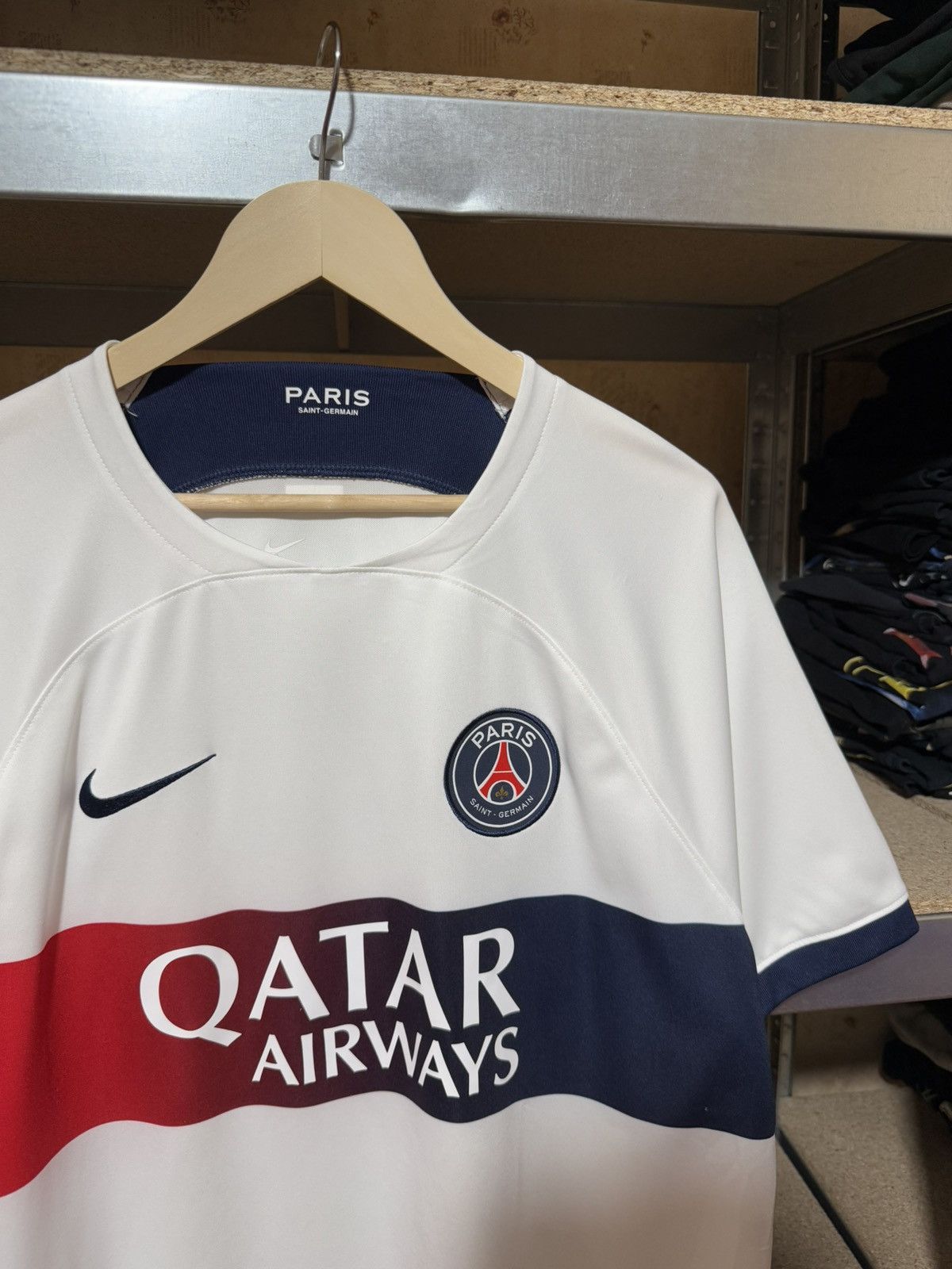Nike × Vintage Vintage Nike PSG 2023 2024 Away Soccer Football Jersey Size US XL / EU 56 / 4 - 4 Thumbnail