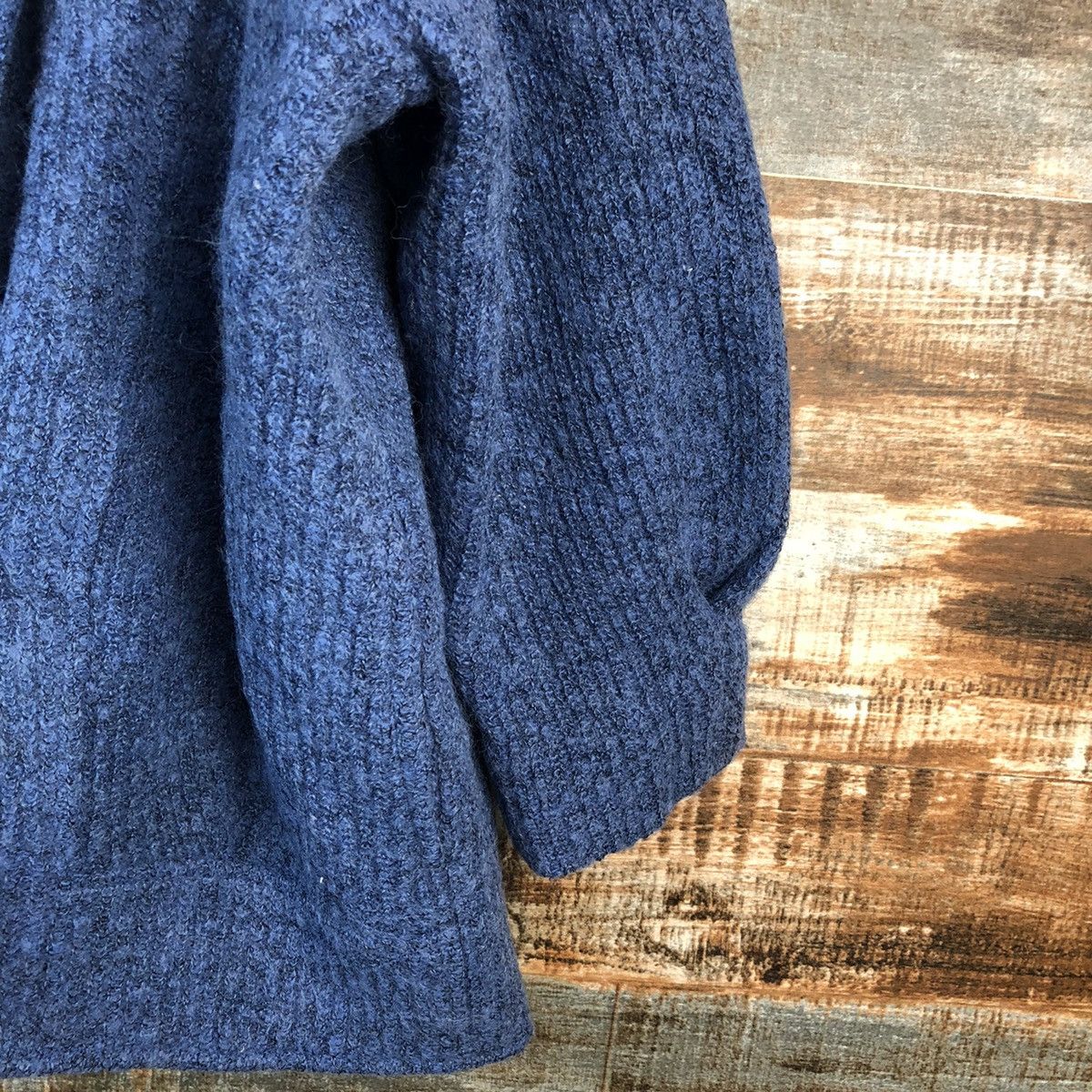 Japanese Brand Japanese Brand Blue indigo knitwear cardigan #A2461 Size US L / EU 52-54 / 3 - 8 Thumbnail