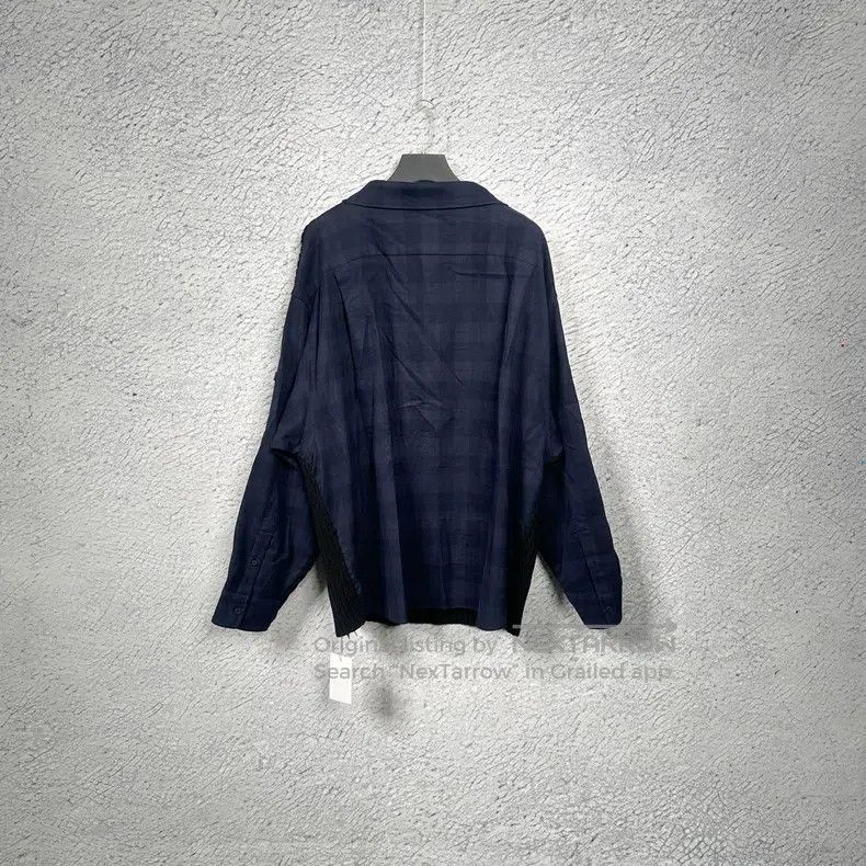 Balenciaga Balenciaga Patchwork flannel knitted sweater Size US M / EU 48-50 / 2 - 2 Thumbnail