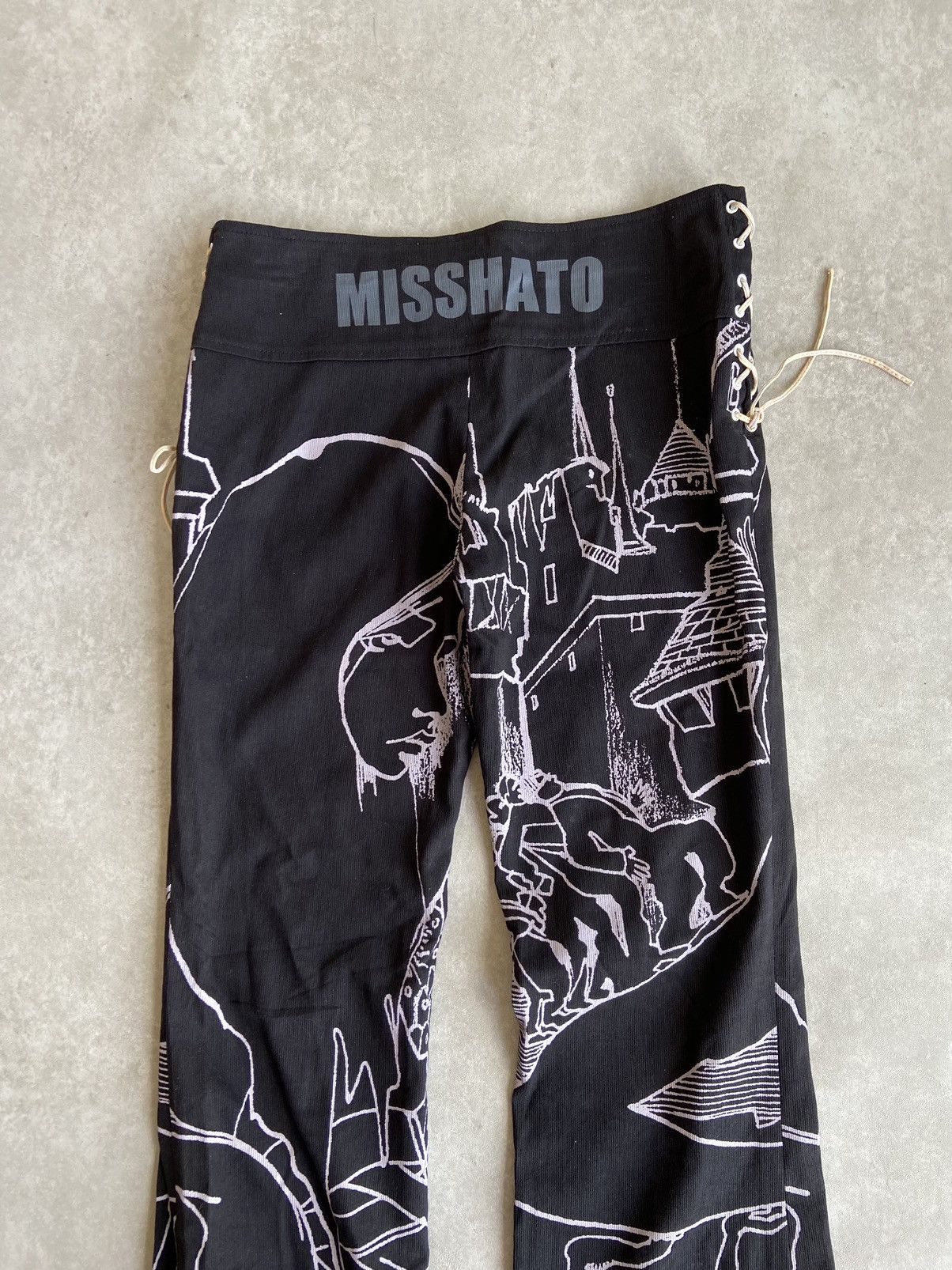 Designer × If Six Was Nine × Le Grande Bleu (L.G.B.) Misshato Japanese Art Printed Pants Size US 28 / EU 44 - 3 Thumbnail