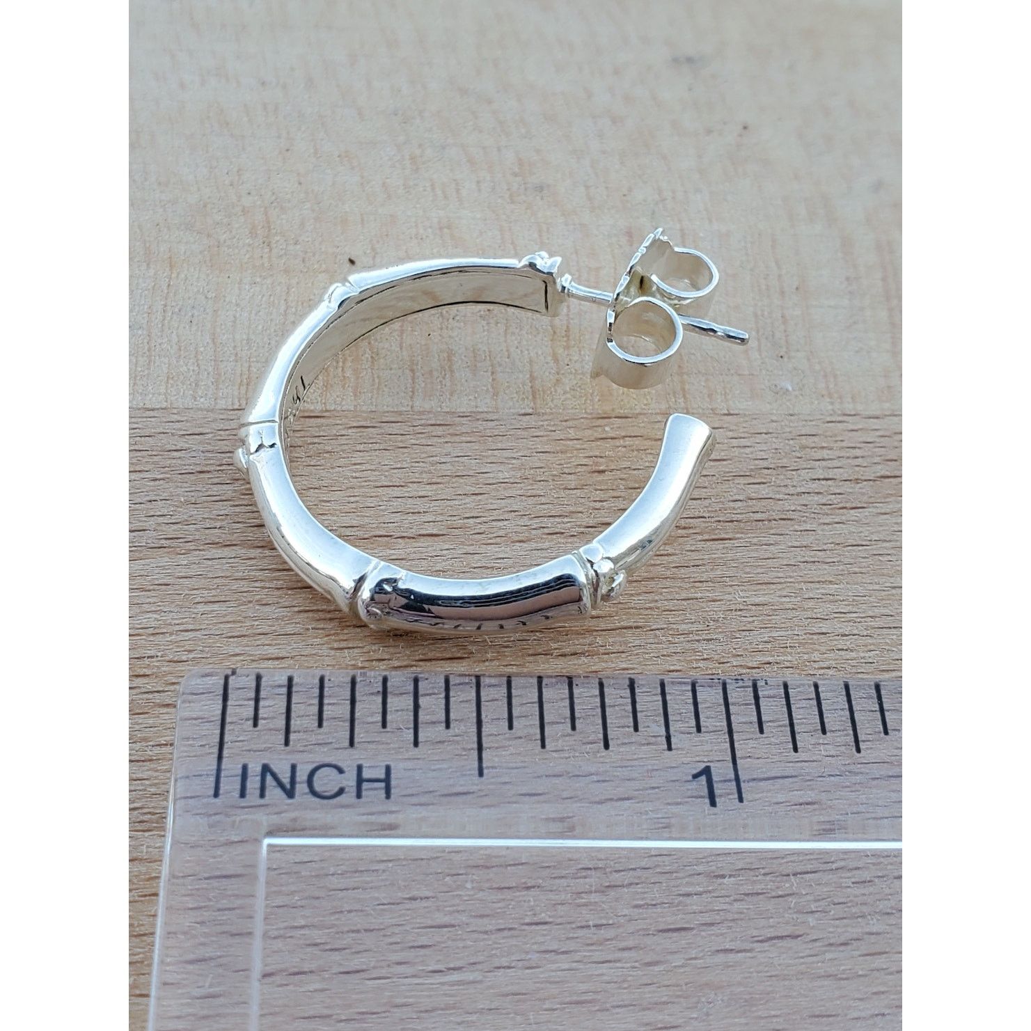Jewelry John Hardy Bamboo Sterling Silver 925 Hoop Earrings Size ONE SIZE - 7 Thumbnail